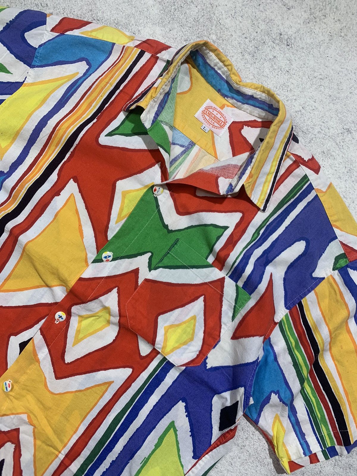 Jams World × Vintage James world vintage rayon Buttom up shirt Abstract Size US L / EU 52-54 / 3 - 3 Thumbnail