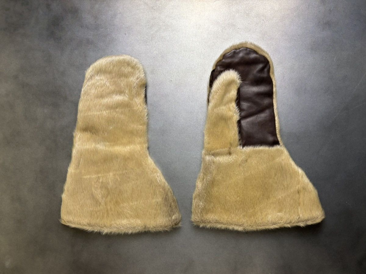 Leather × Vintage Vintage Sealskin Gauntlets Antique Seal Fur Mittens Gloves Size ONE SIZE - 22 Thumbnail
