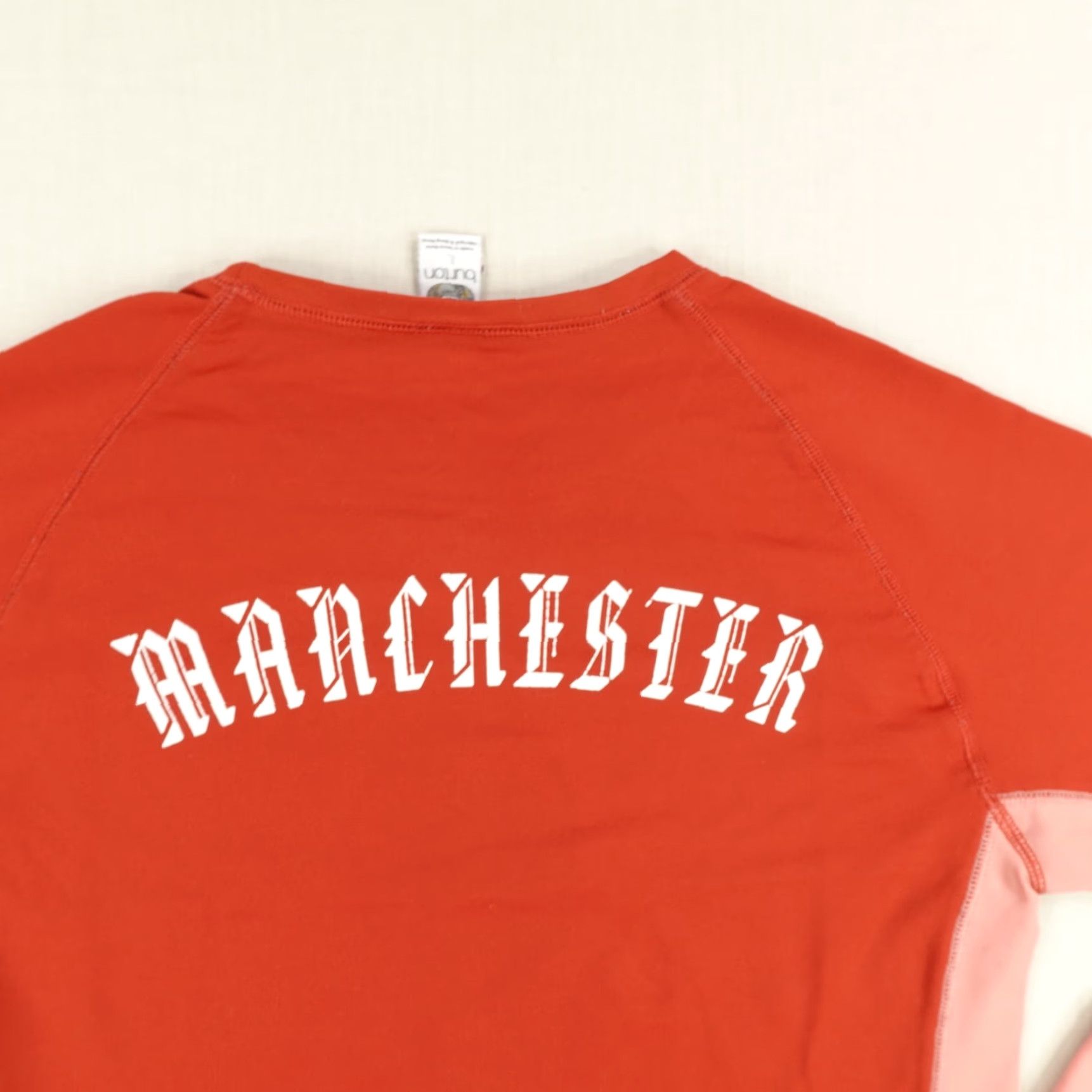 Burton VINTAGE Burton City Of Manchester Shirt Womens Large Orange 90s Sports Activewear Outdoor Skiing Soccer Athletic Size L / US 10 / IT 46 - 7 Thumbnail