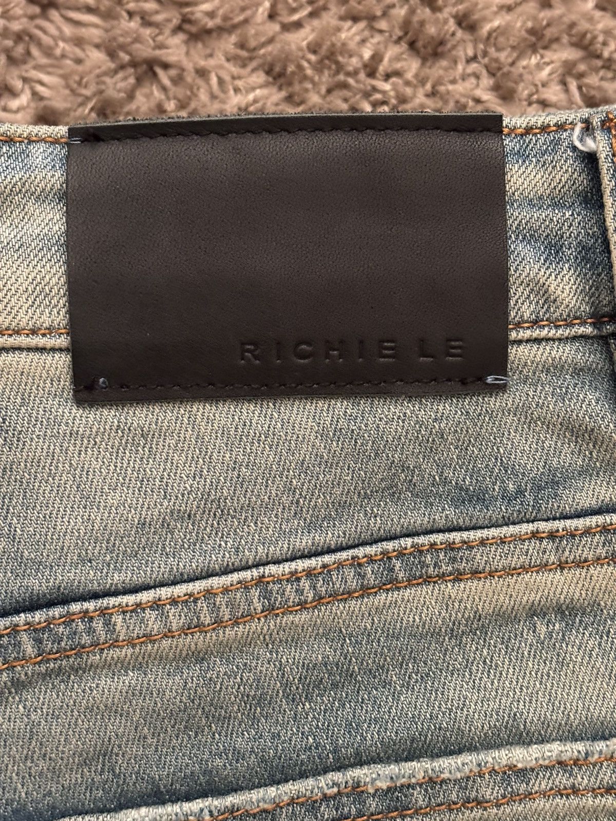 Richie Le Collection Richie Le Collection Cream Wash Denim Size US 30 / EU 46 - 4 Thumbnail