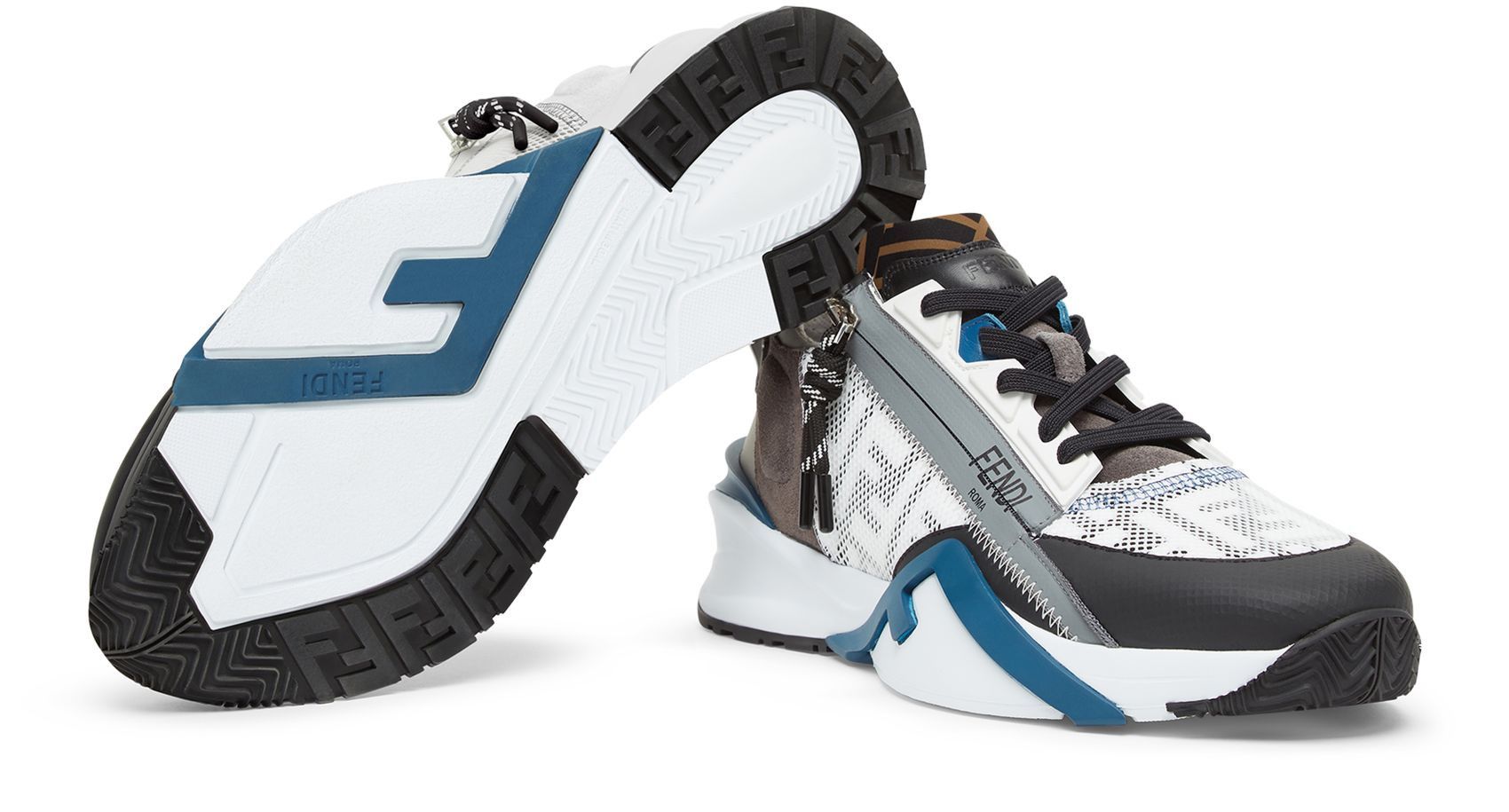 Fendi o1loc1c0824 Flow Sneakers in Blanc Size US 7 / EU 40 - 3 Thumbnail