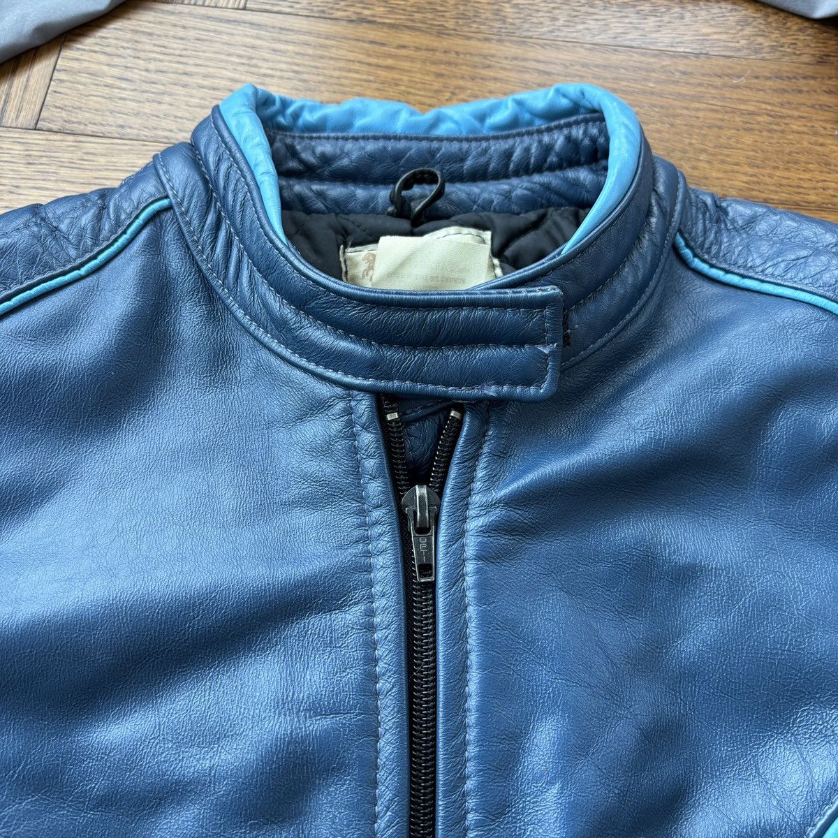 Indian Motorcycle × Vintage 1980s Vintage Leather Motorcycle Suit Set Jacket & Pants 70s Size 38R - 16 Thumbnail