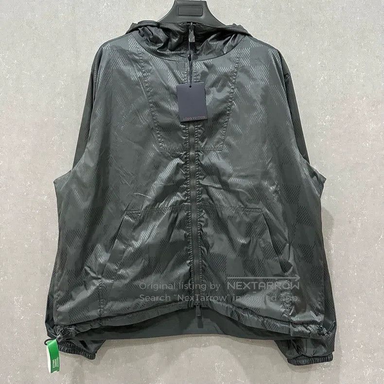 Louis Vuitton Checkerboard Full Print Reversible Hooded Ja