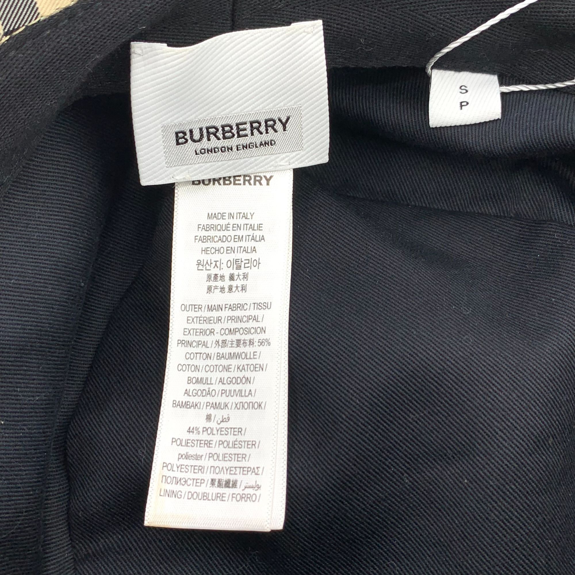 Burberry Burberry Classic Checkered Cotton Fishermans Hat Brown Casua Size ONE SIZE - 2 Thumbnail