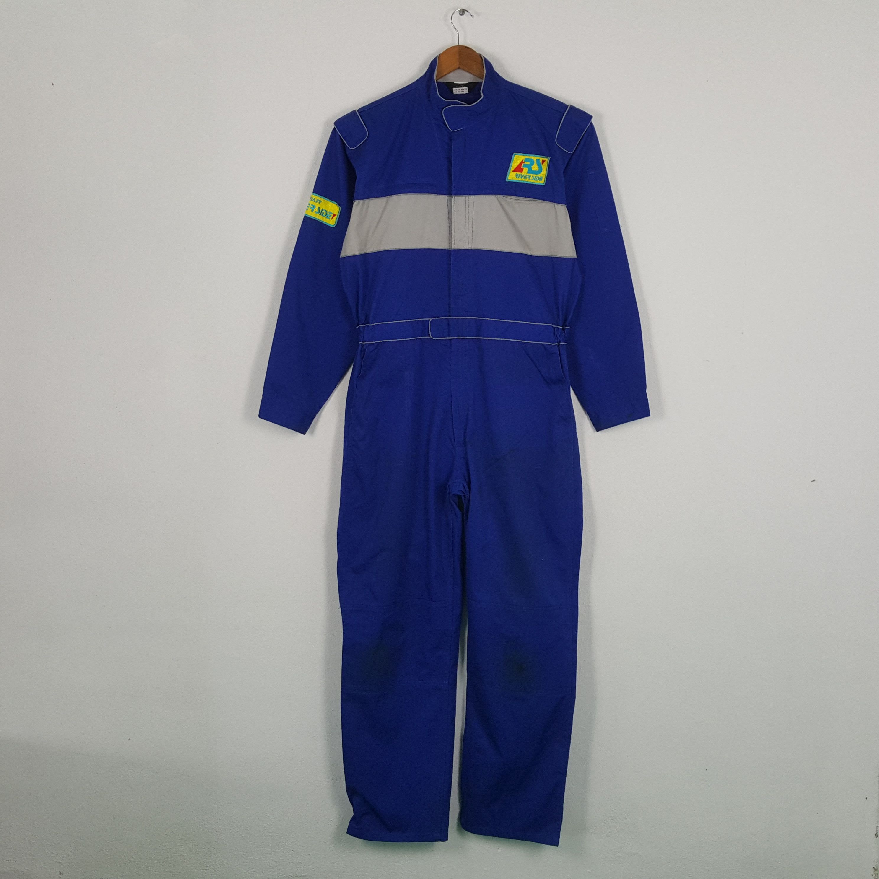 Vintage Vintage RIVER SIDE STAFF Japanese Company Coverall Jacket Size US L / EU 52-54 / 3 - 4 Thumbnail
