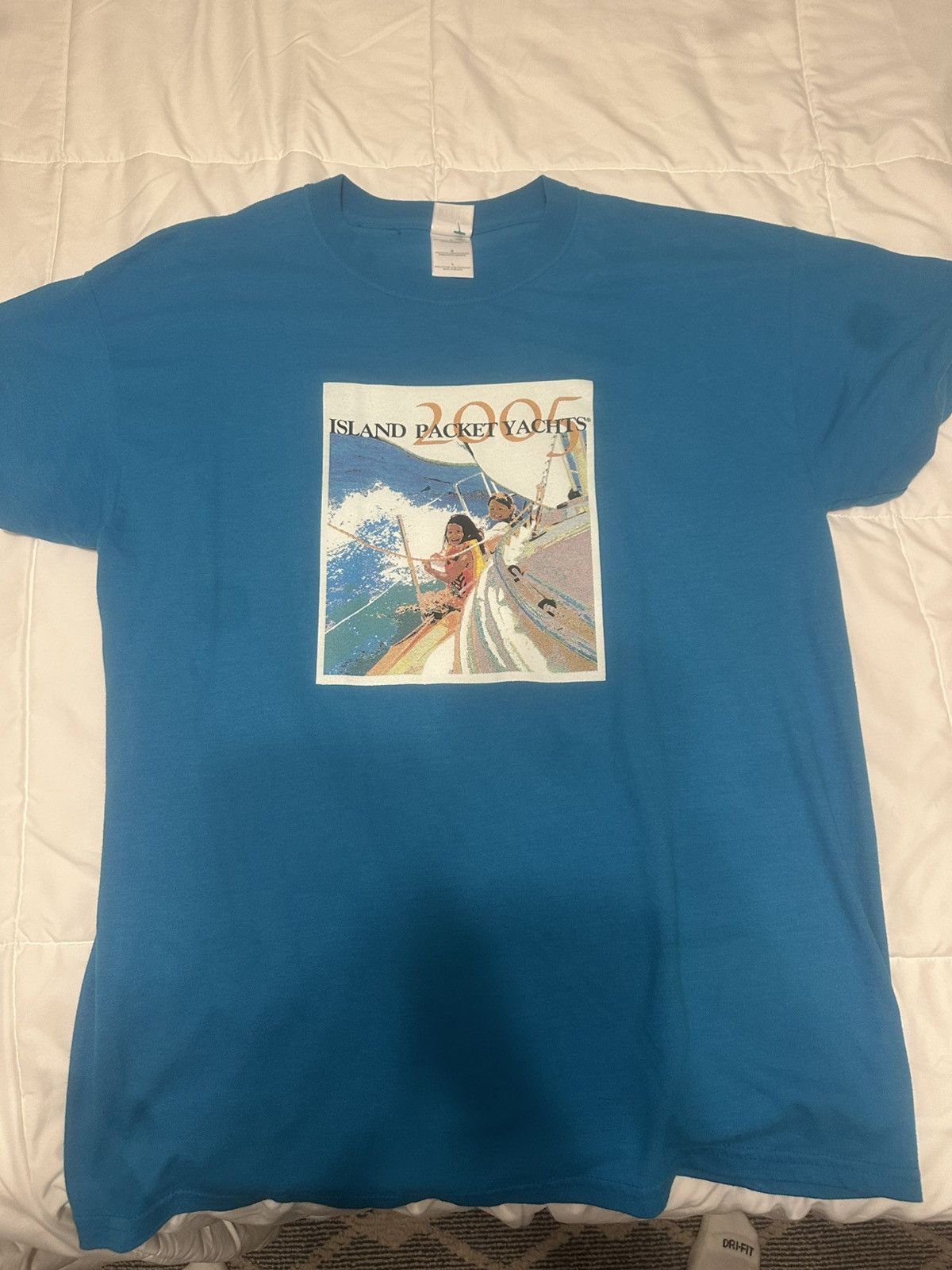 Gildan × Vintage Vintage 2005 Island Packet Yachts Shirt Size US L / EU 52-54 / 3 - 1 Thumbnail