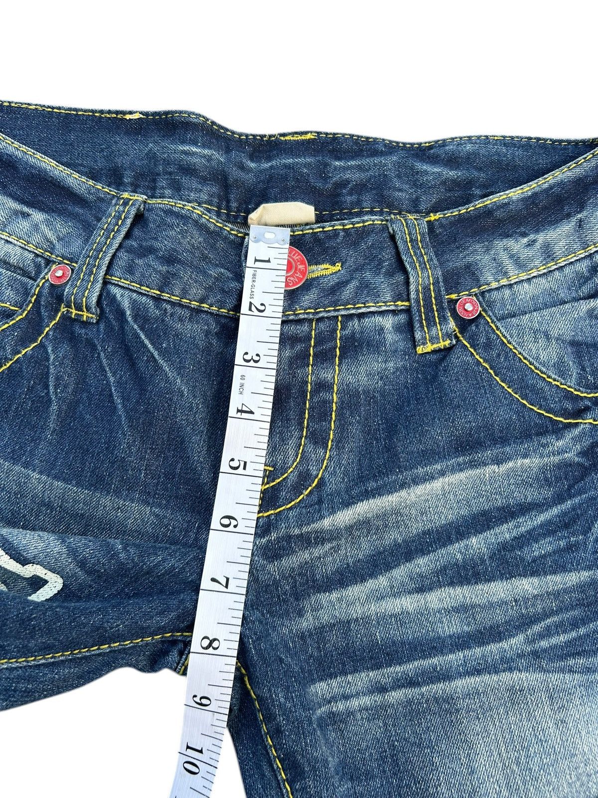 Kapital Japanese Blue moon Blue Distressed Denim Jeans Size US 32 / EU 48 - 14 Thumbnail