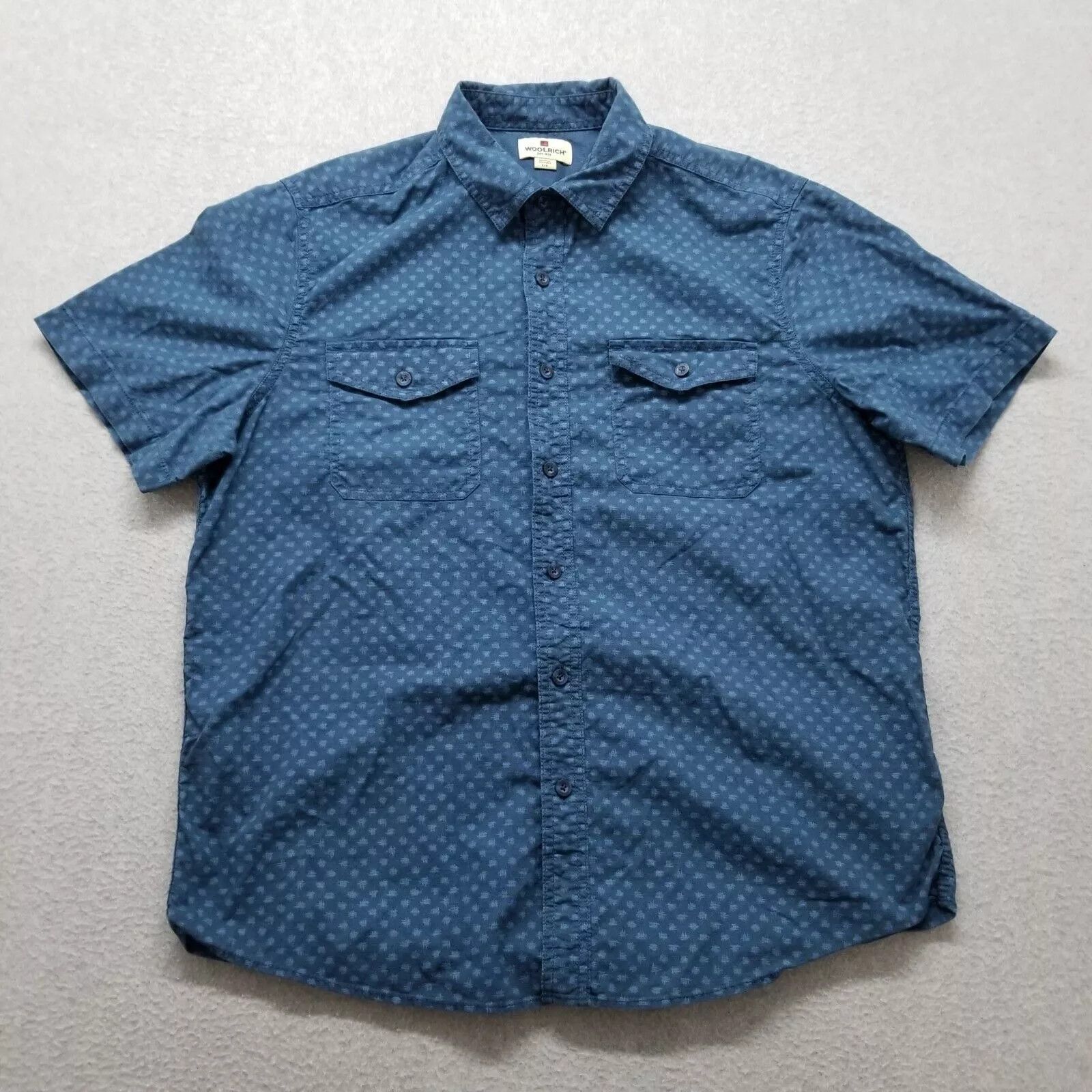 Other Woolrich Shirt Mens Large Short Sleeve Pockets Cotton Size US L / EU 52-54 / 3 - 1 Thumbnail