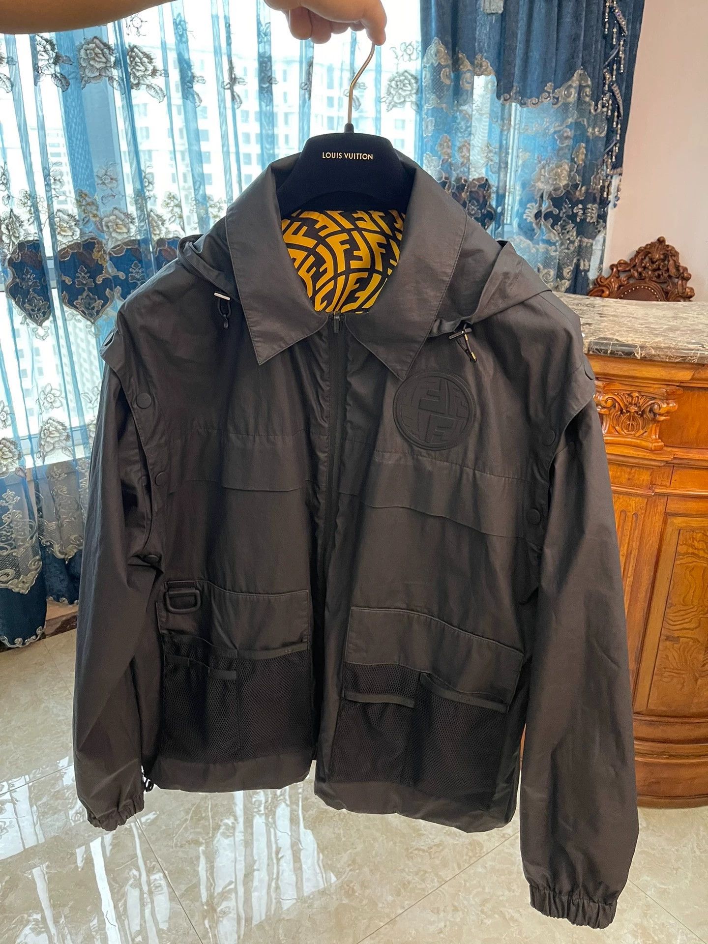 Fendi Fendi Double-Sided Full Logo/Workwear Jkt 50, Detach Sleeves Size US M / EU 48-50 / 2 - 3 Thumbnail
