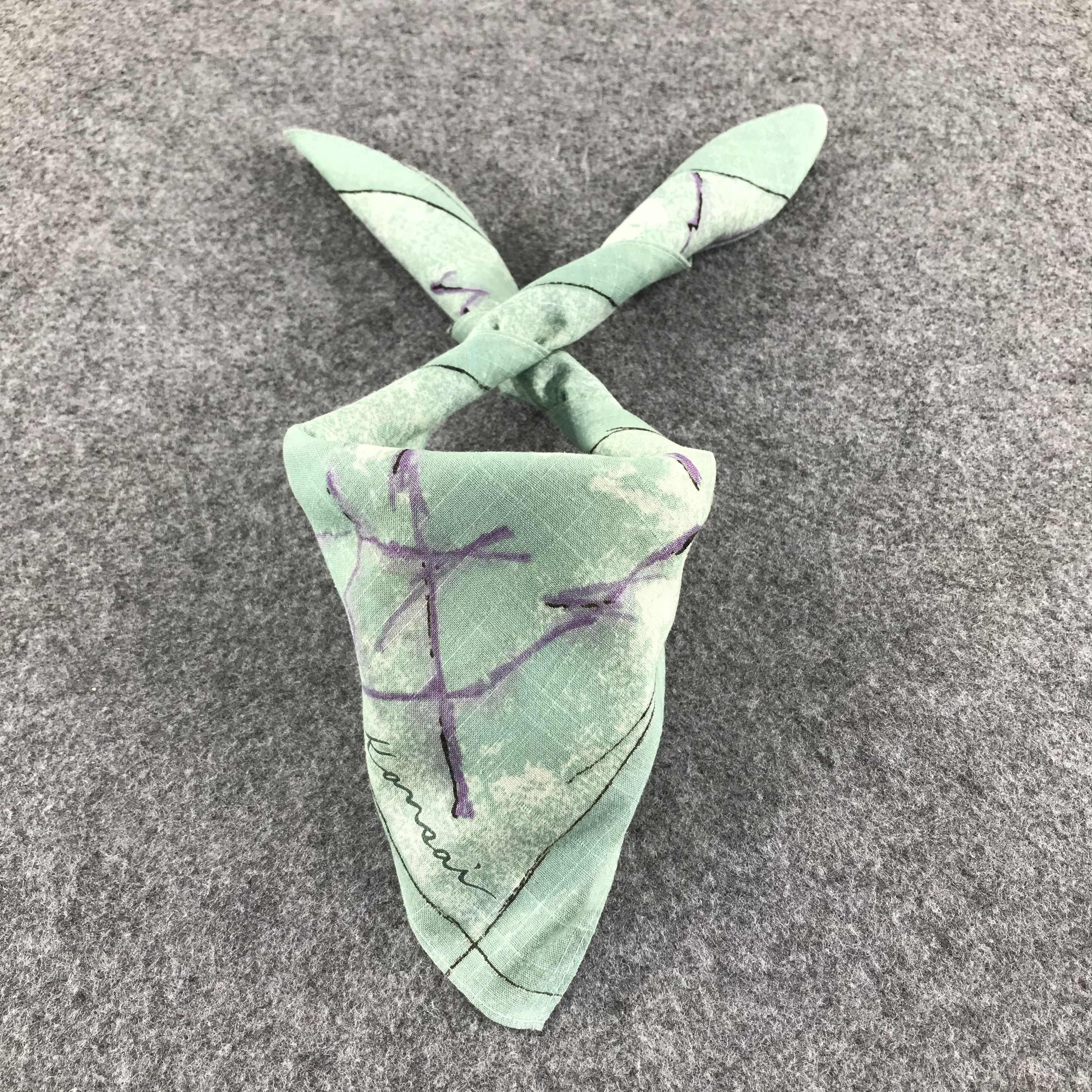 Kansai Yamamoto × Vintage Kansai Handkerchief Neckerchief Bandana H169 Size ONE SIZE - 2 Thumbnail