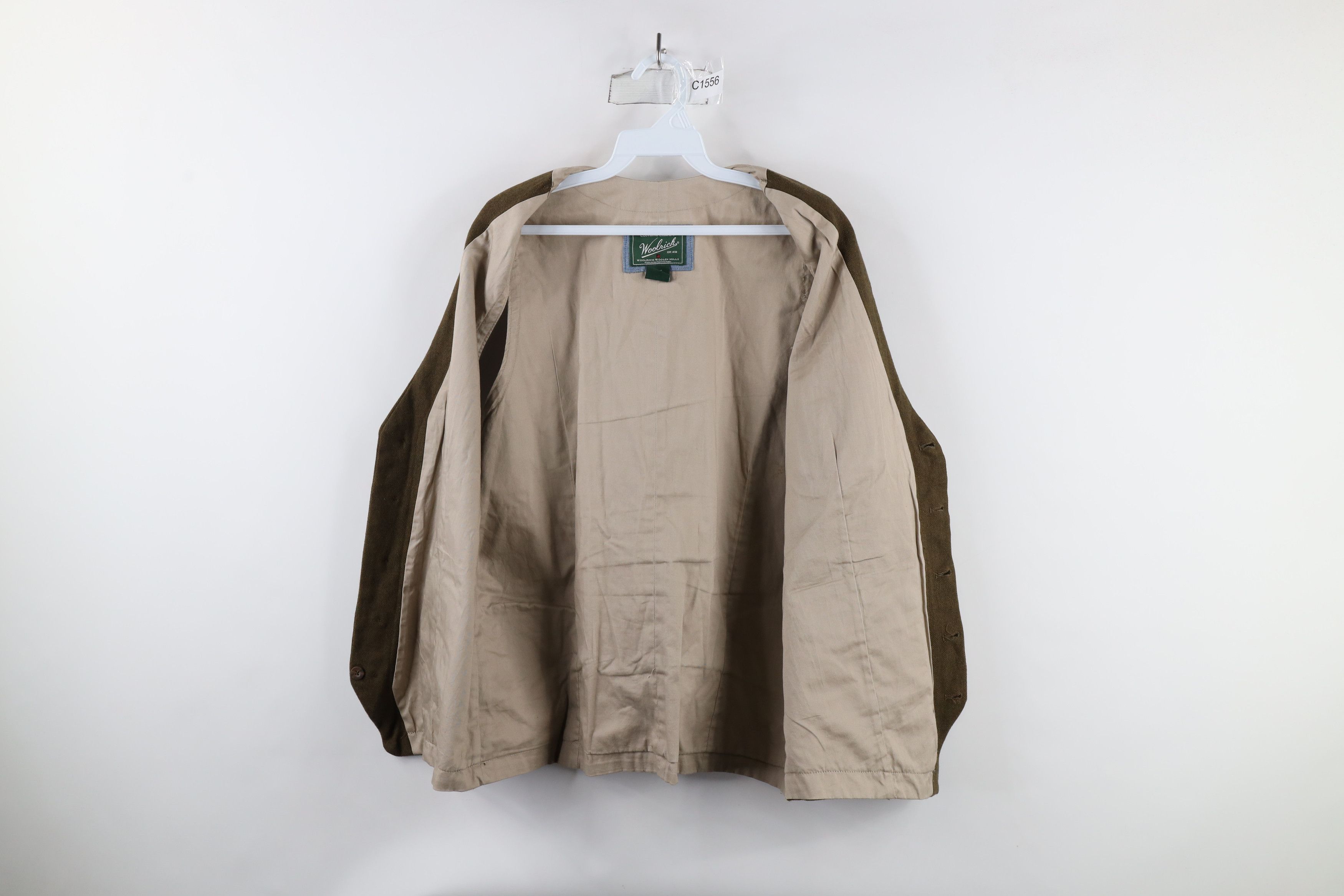 Vintage × Woolrich Woolen Mills Vintage Woolrich Herringbone Buckle Back Vest Jacket Green Size US L / EU 52-54 / 3 - 8 Thumbnail