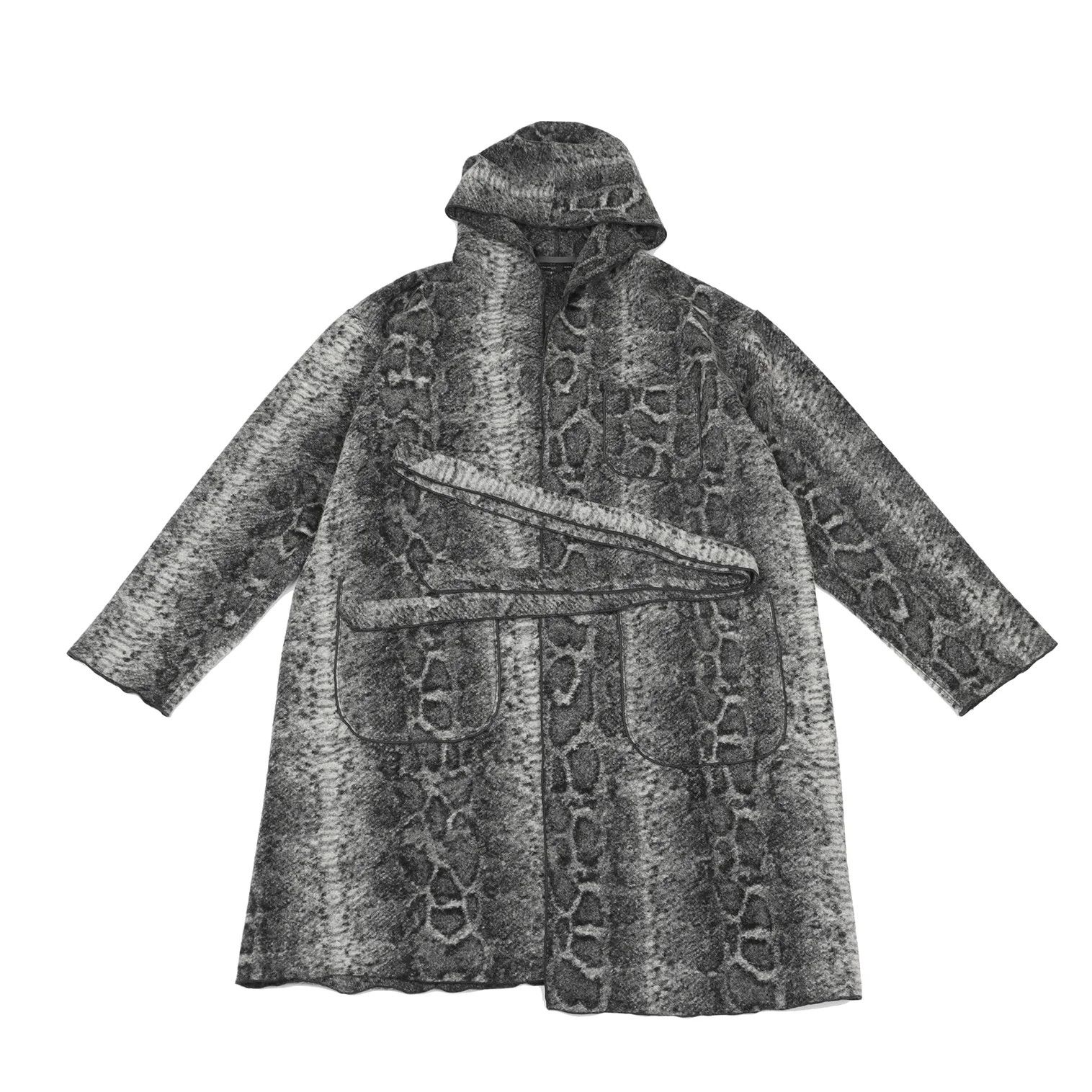 Engineered Garments Python Hooded Gown Coat in Gray, Size M Size US M / EU 48-50 / 2 - 1 Thumbnail