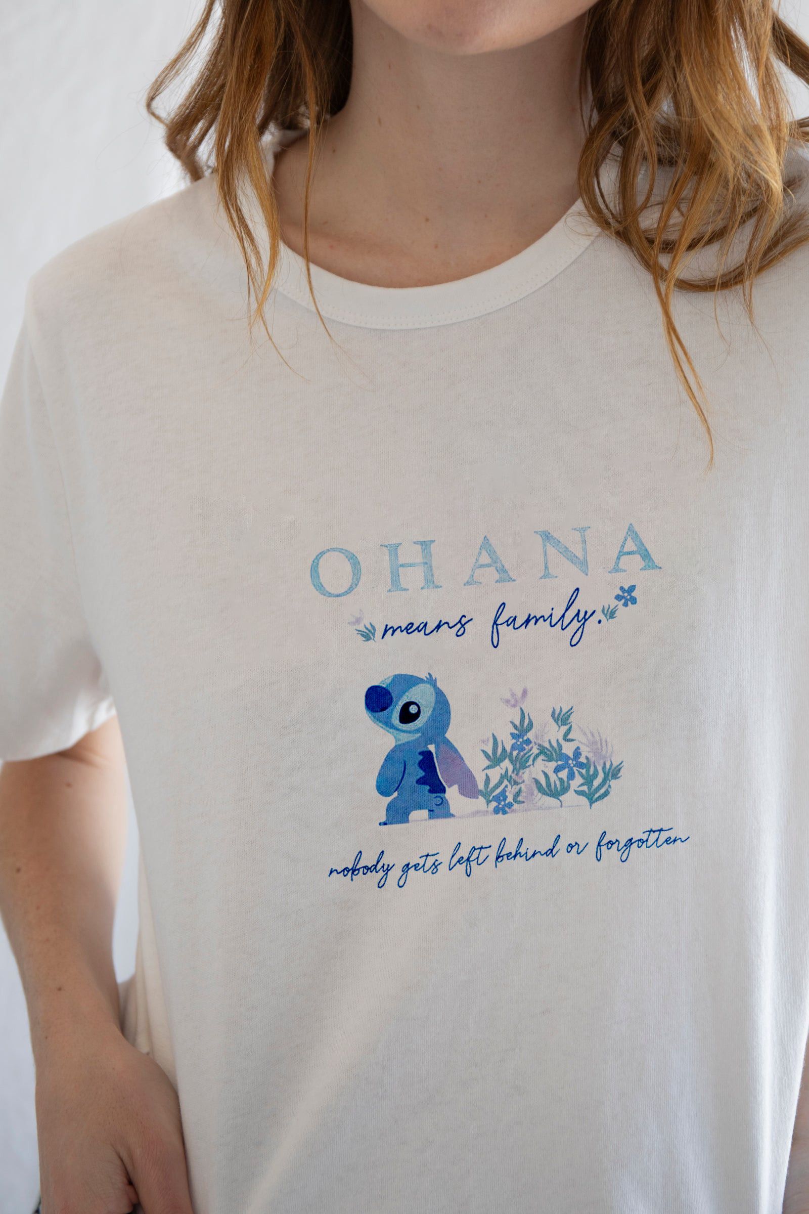 Designer × Vintage Ohana Stitch T-Shirt – Girls' Ohana Tee Size L / US 10 / IT 46 - 3 Thumbnail