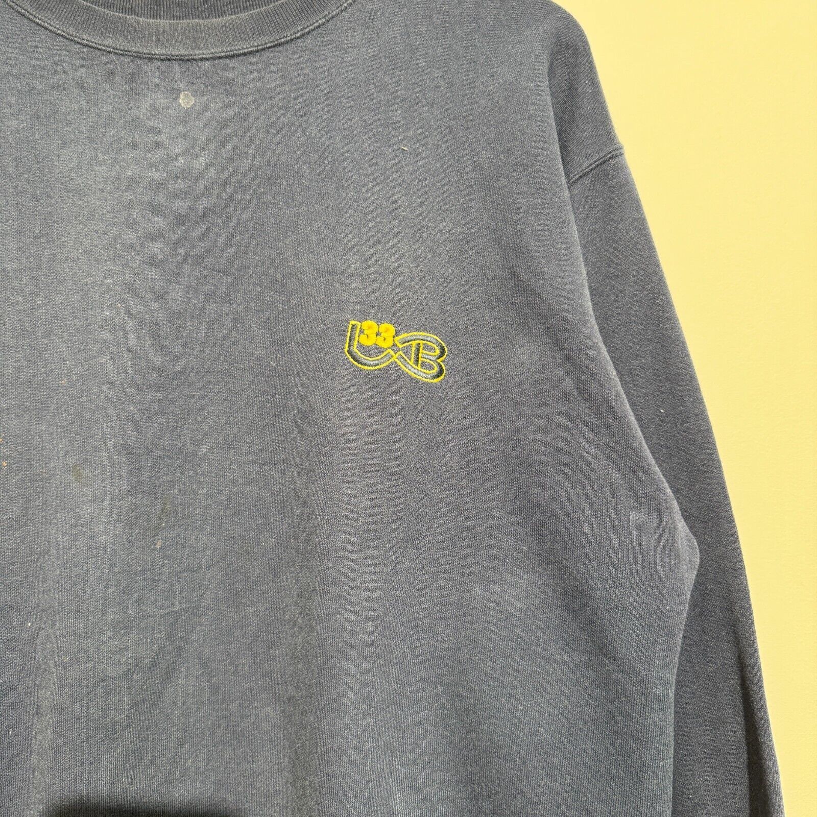 Vintage Vintage Unisex Navy Blue Cotton Crewneck Size L Regular Fit Size US L / EU 52-54 / 3 - 4 Thumbnail