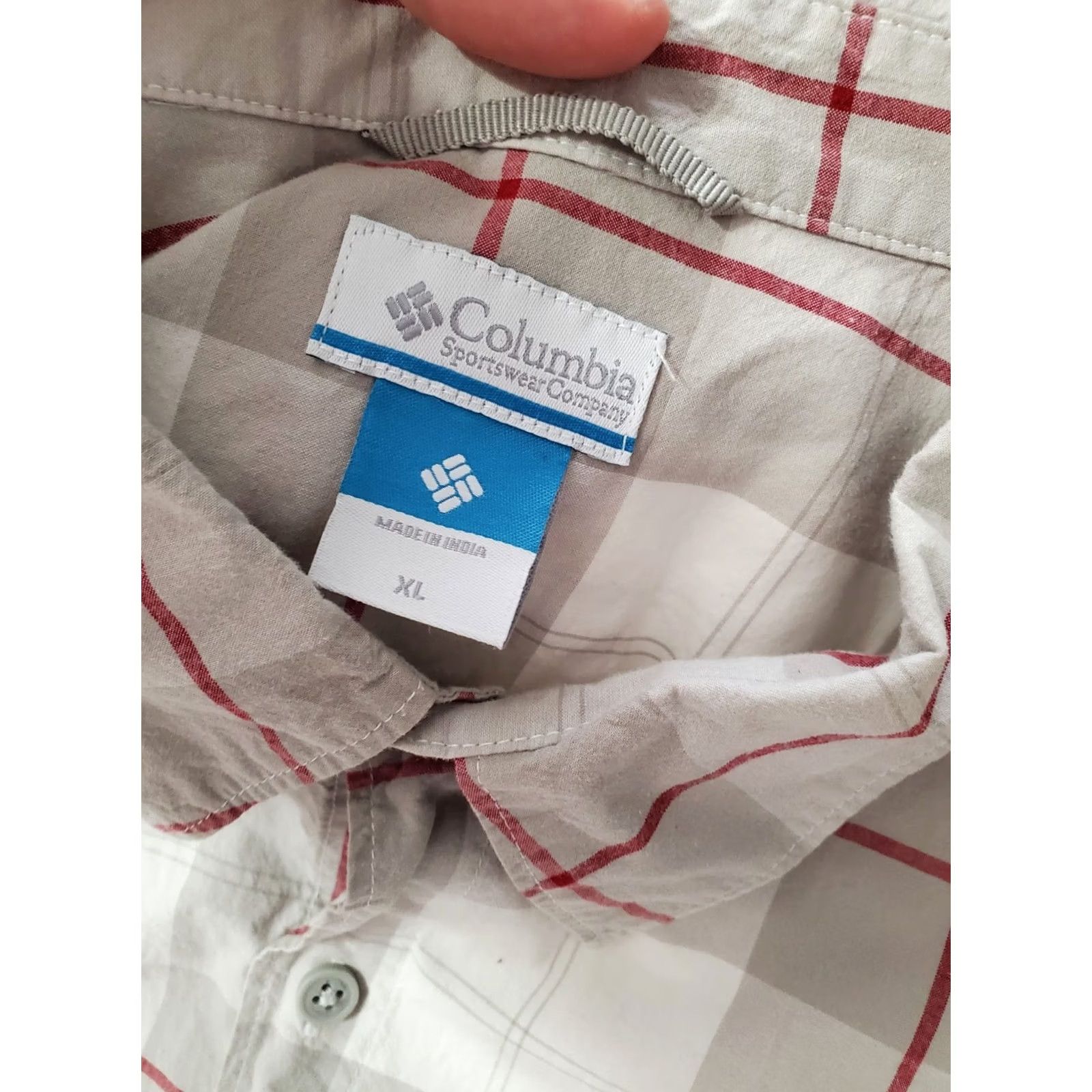 Vintage Columbia Shirt Men's XL Plaid Button-Up Short Sleeve Cotton Pocketed Outdoor Casual Button-Front Size US XL / EU 56 / 4 - 5 Thumbnail