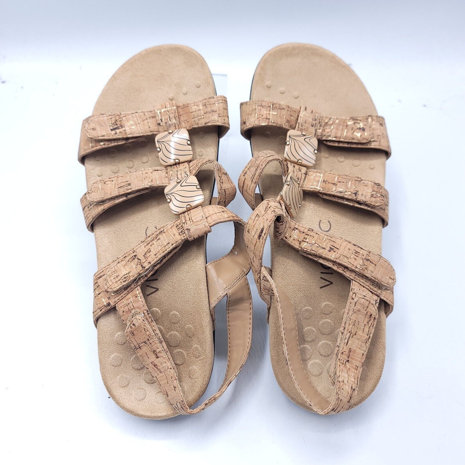 Vionic Vionic 44 Amber Slide Sandals Womens Size 7 TVW1275 Beige Size US 7 / IT 37 - 4 Thumbnail