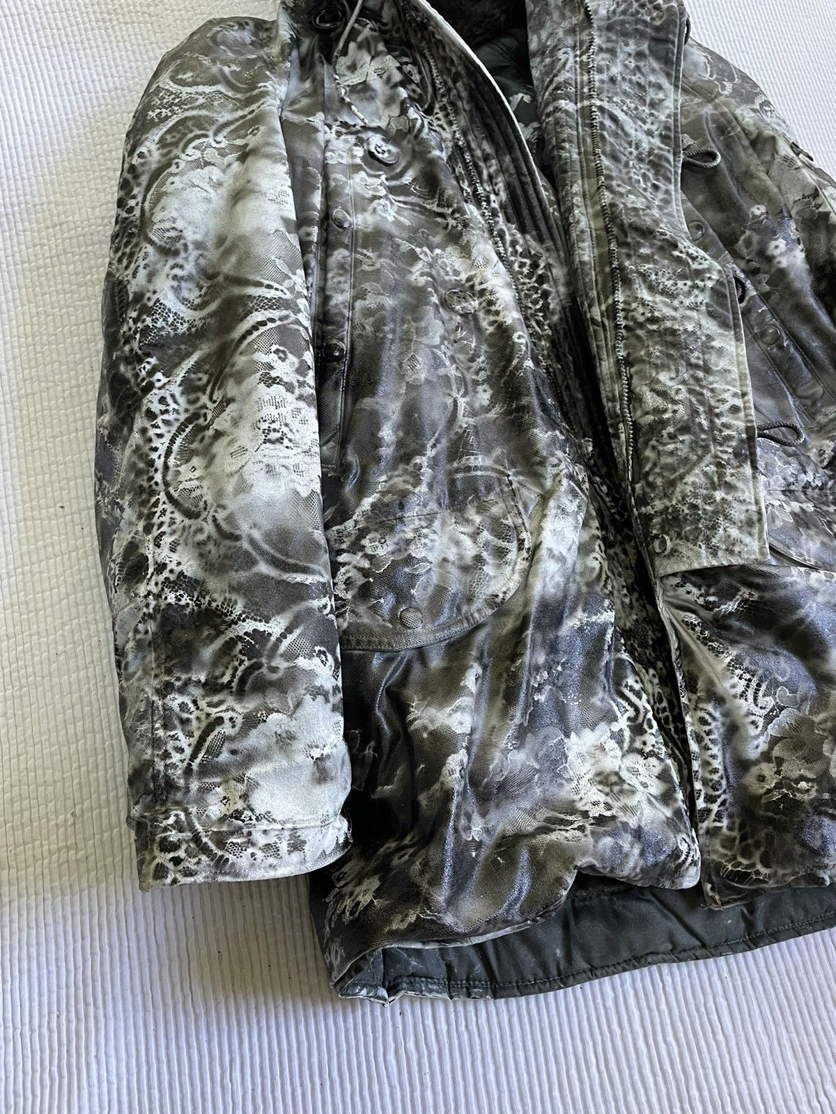 Handmade Heavy Parka in Floral Noir Size US L / EU 52-54 / 3 - 3 Thumbnail