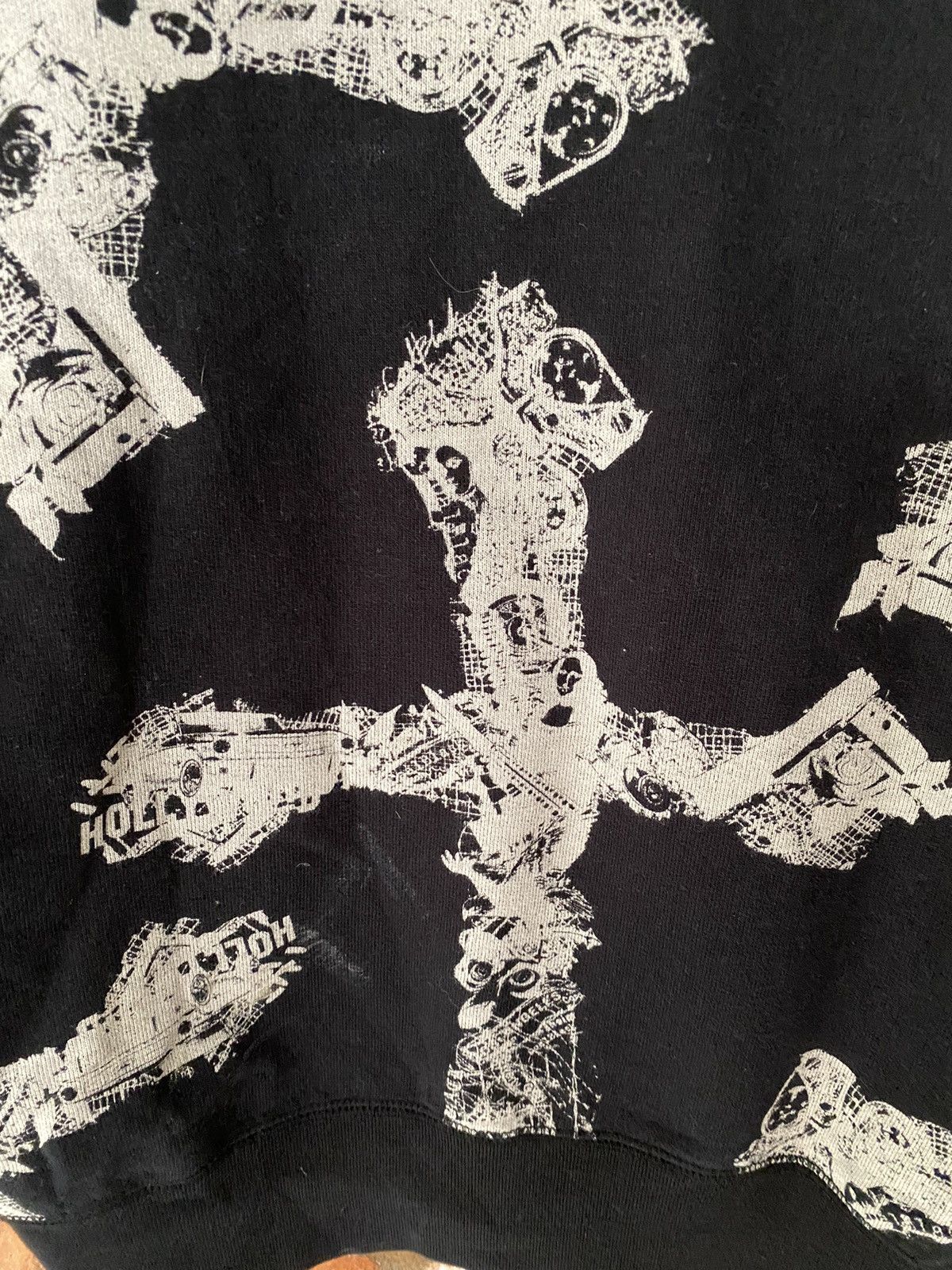 Obelisk Coal Black Japan Skull Cross Black RIRI zipper hoodie Size US S / EU 44-46 / 1 - 11 Thumbnail