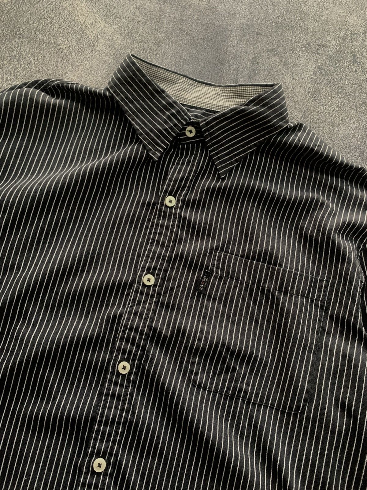 Yohji Yamamoto Button Shirt SACSNY Y'SACCS Striped Japanese Size US XL / EU 56 / 4 - 2 Thumbnail