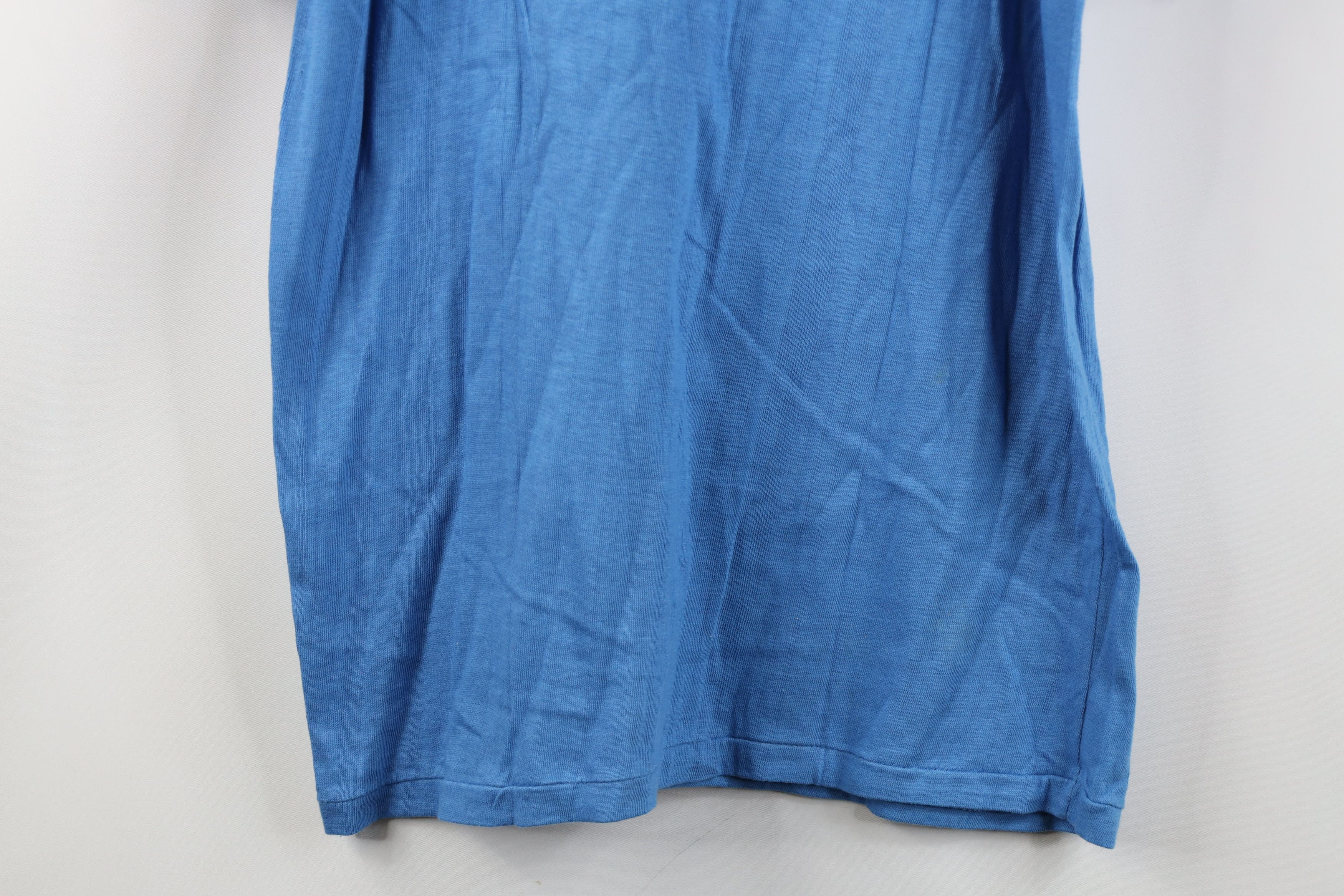 Vintage Vintage 90s Streetwear Short Sleeve Ringer T-Shirt Blue Size US L / EU 52-54 / 3 - 12 Thumbnail