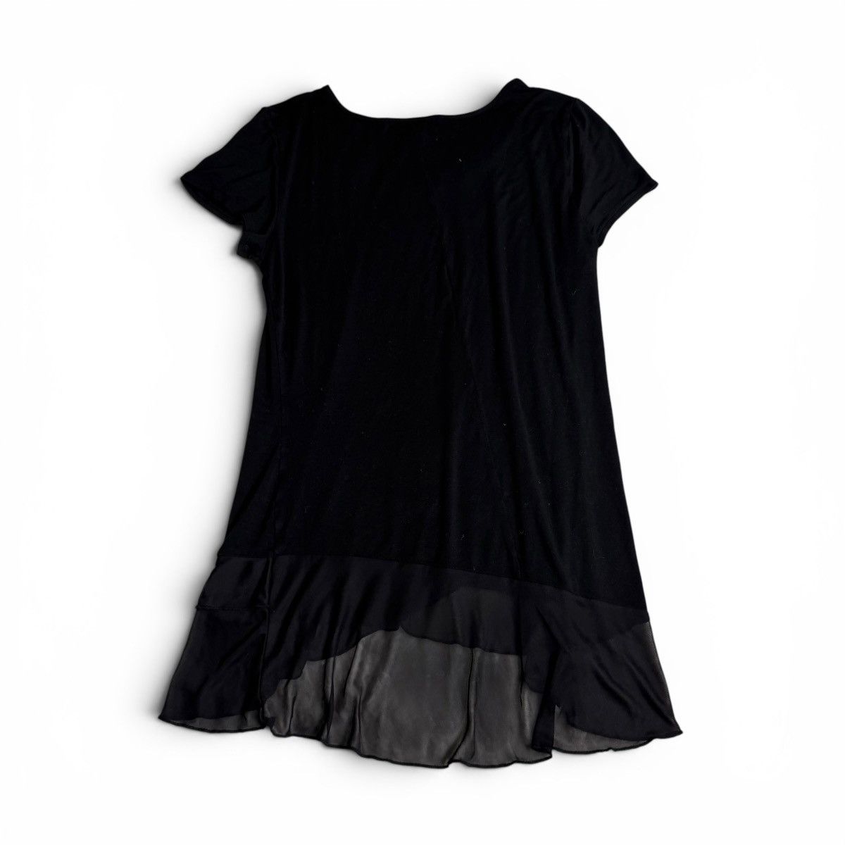 Other Black Short Sleeve Long Length Tunic Embellished Neckline Size M / US 6-8 / IT 42-44 - 4 Thumbnail