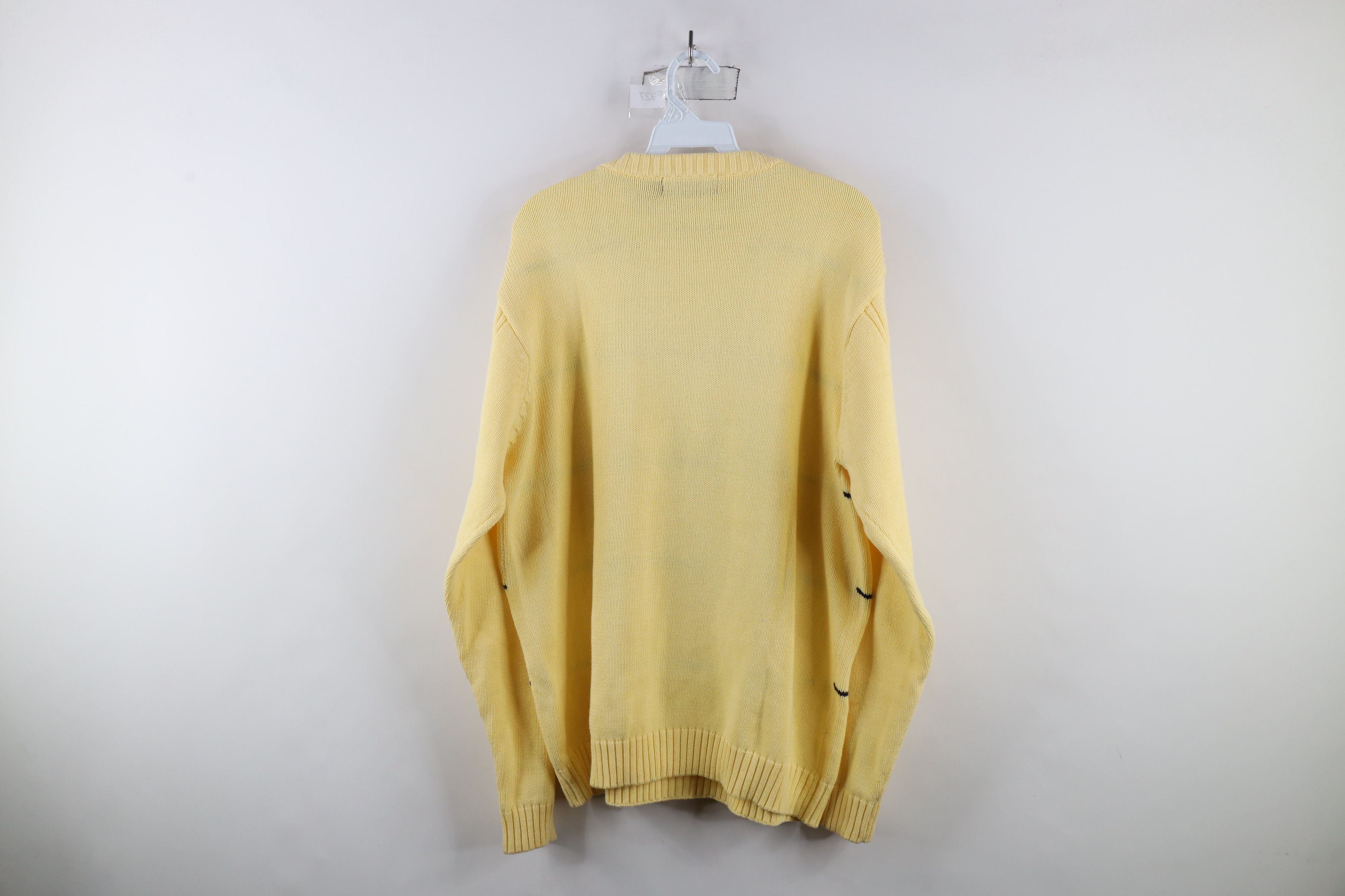 Vintage Vintage 90s Streetwear Cotton Cable Knit Crewneck Sweater Size US L / EU 52-54 / 3 - 9 Thumbnail