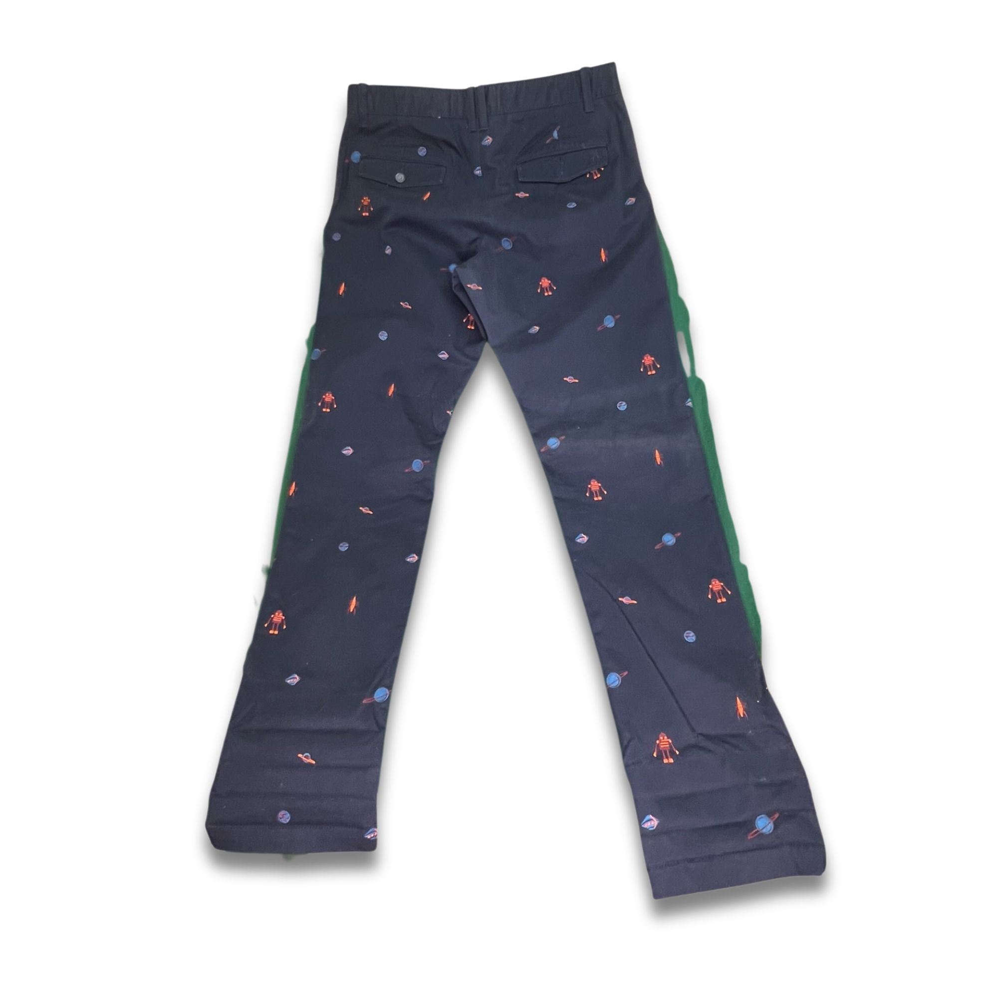Other Penguin By Munsingwear Navy Blue Embroidered Space Pants Siz Size 30" / US 8 / IT 44 - 3 Thumbnail