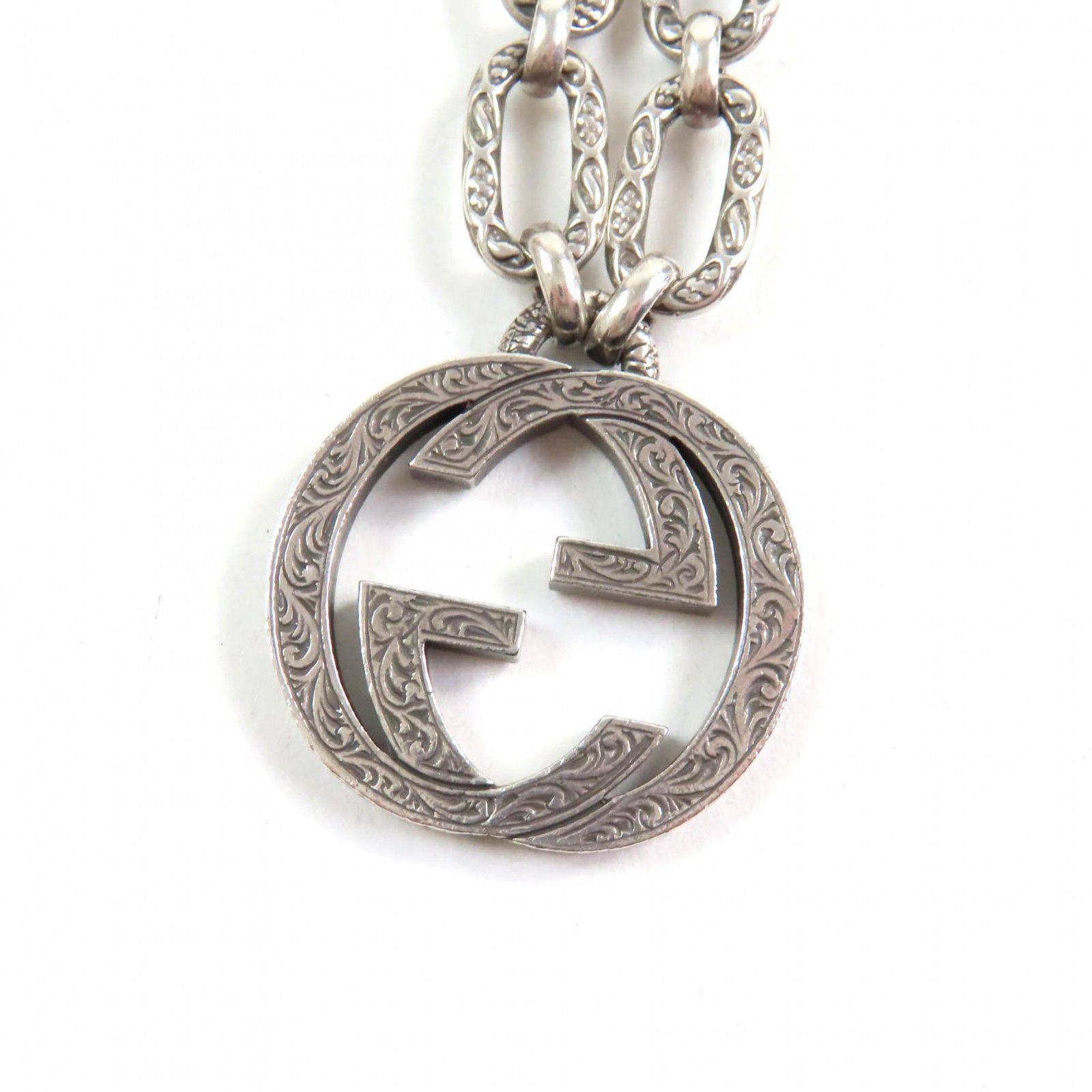 Gucci Gucci Gucci Interlocking G Arabesque AG925 Necklace Metal Necklace 524890 DUTY FREE for USA Size ONE SIZE - 1 Thumbnail