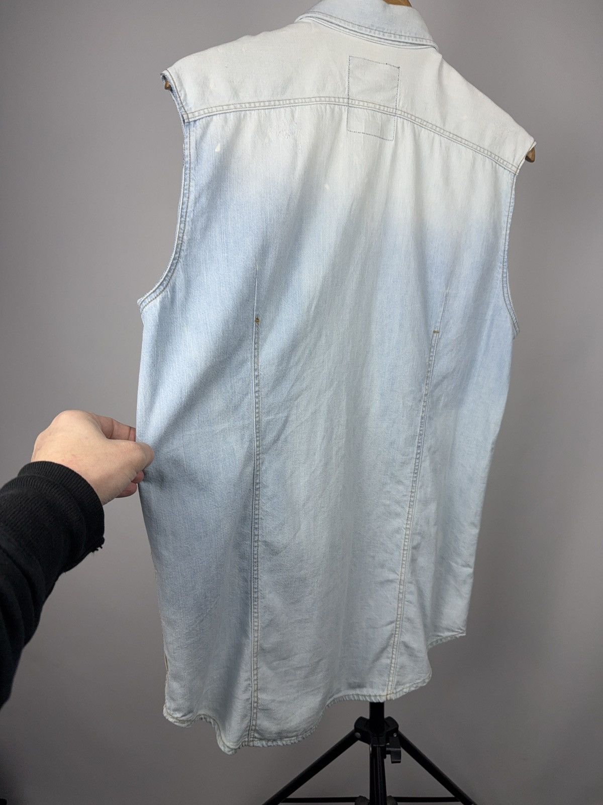 G-Star 00s G-Star RAW Western Sleeveless Light Wash Denim Shirt S Size US S / EU 44-46 / 1 - 11 Thumbnail