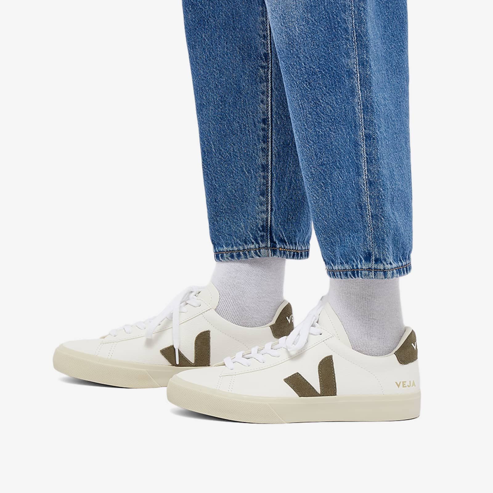 Veja Veja Campo Extra White Kaki CP0502347A EU 41 US 10 Size US 10 / IT 40 - 5 Thumbnail