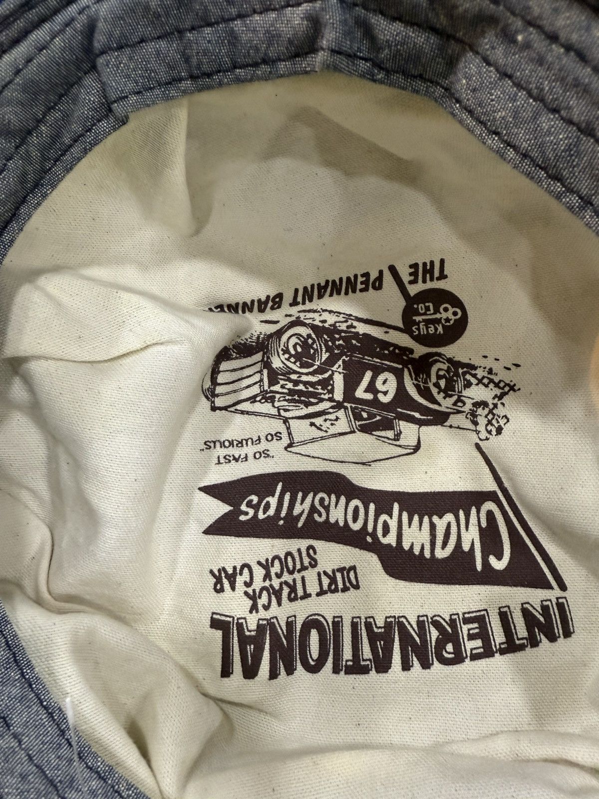 Japanese Brand Pennant Banners Railroad cap Size ONE SIZE - 7 Thumbnail