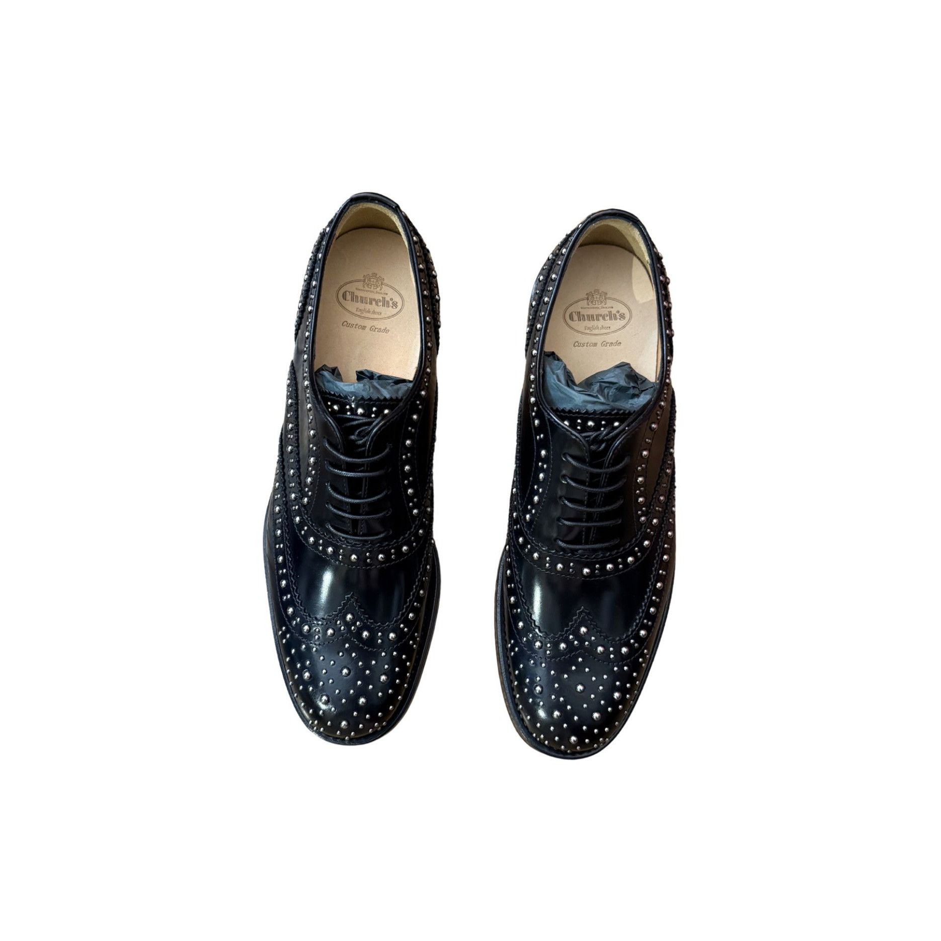 Church's Church's Burwood Met. Polished Binder Oxford Brogue Studs NW Size US 6 / IT 36 - 3 Thumbnail