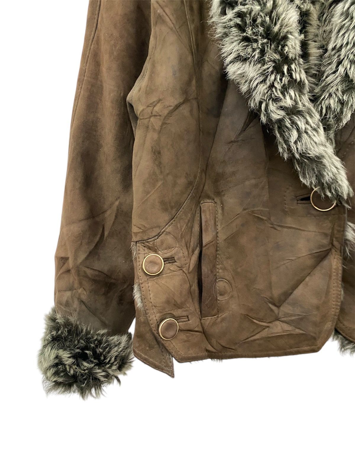 Japanese Brand VINTAGE LUXURY SHEEPSKIN JACKET FAUX FUR DESIGN MOHAIR Size M / US 6-8 / IT 42-44 - 6 Thumbnail