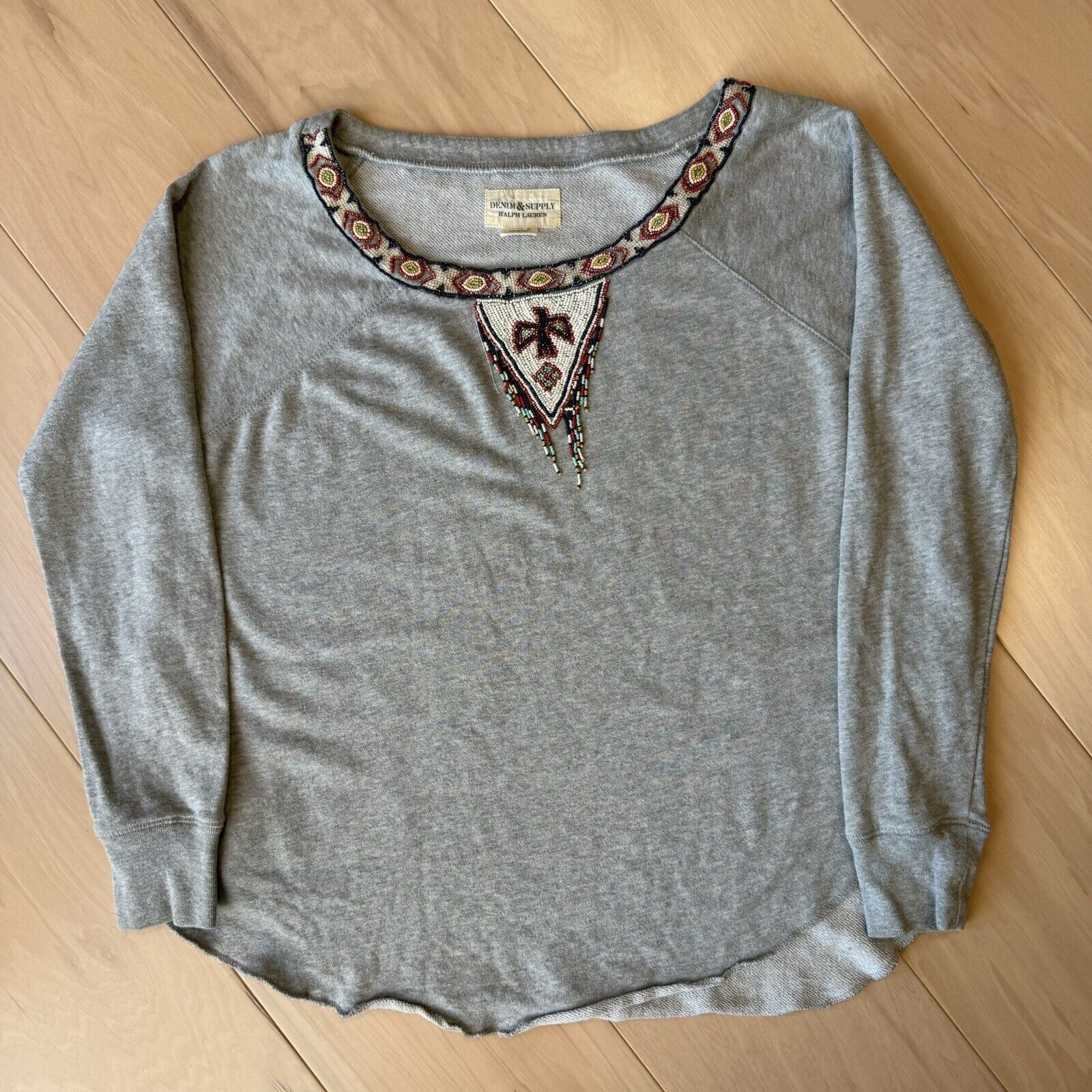 Polo Ralph Lauren Denim & Supply Ralph Lauren Sweatshirt Women's S Gray Aztec Size S / US 4 / IT 40 - 2 Thumbnail