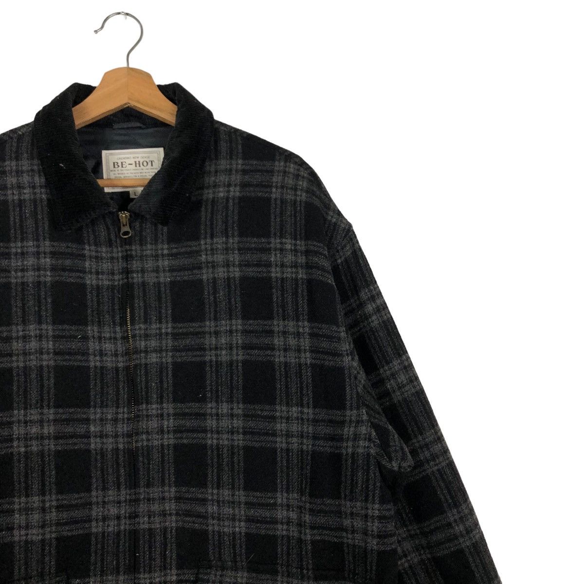 Japanese Brand 🔥Vintage Wool Chore Jacket Be-Hot Japan Tartan Design Size US L / EU 52-54 / 3 - 6 Thumbnail