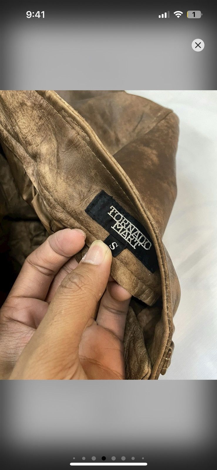 Tornado Mart BULL LEATHER FLARES Size US 27 - 3 Thumbnail