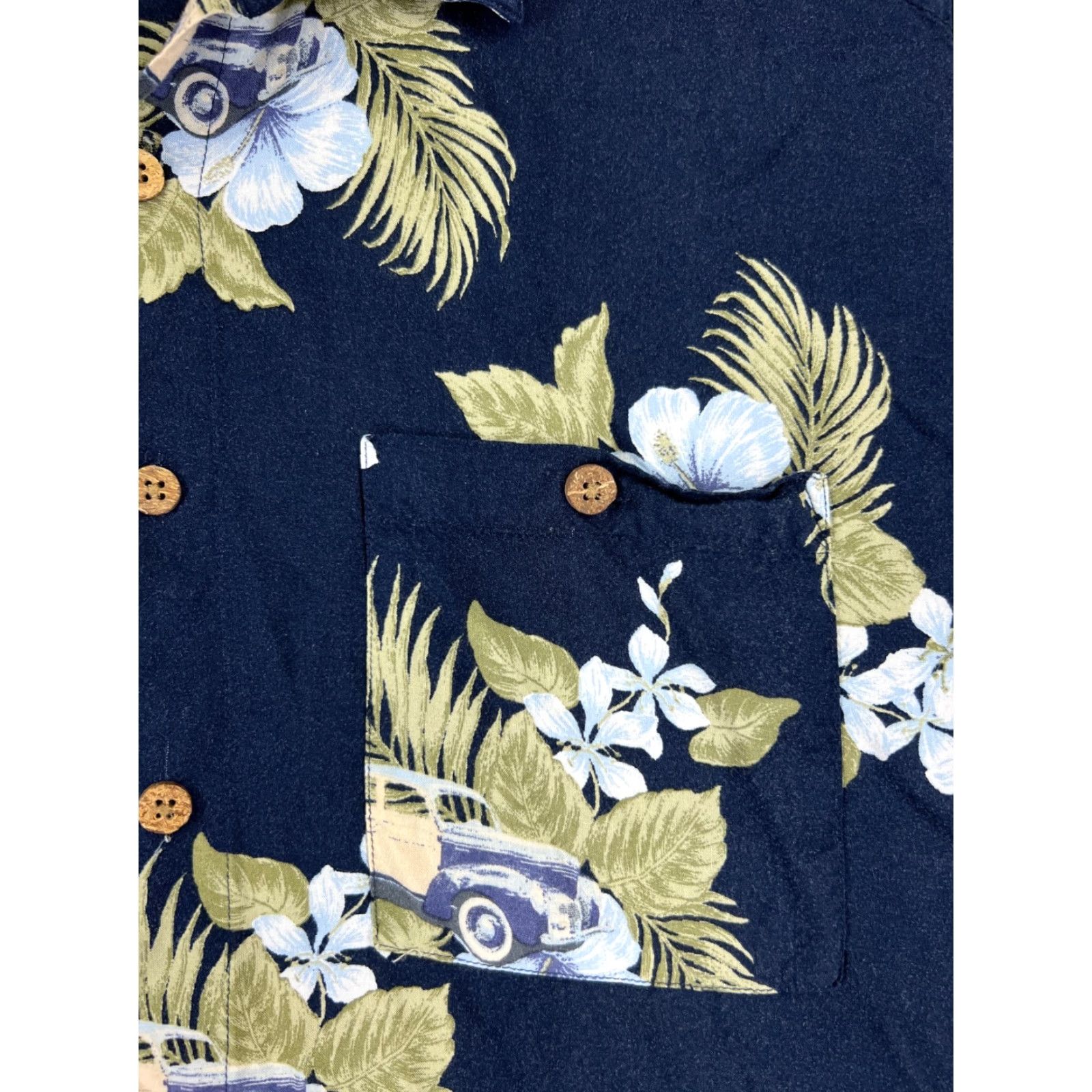 Vintage Puritan Mens Shirt Blue Floral Hawaiian Resort Aloha Luau American Button-Up Size US M / EU 48-50 / 2 - 6 Thumbnail
