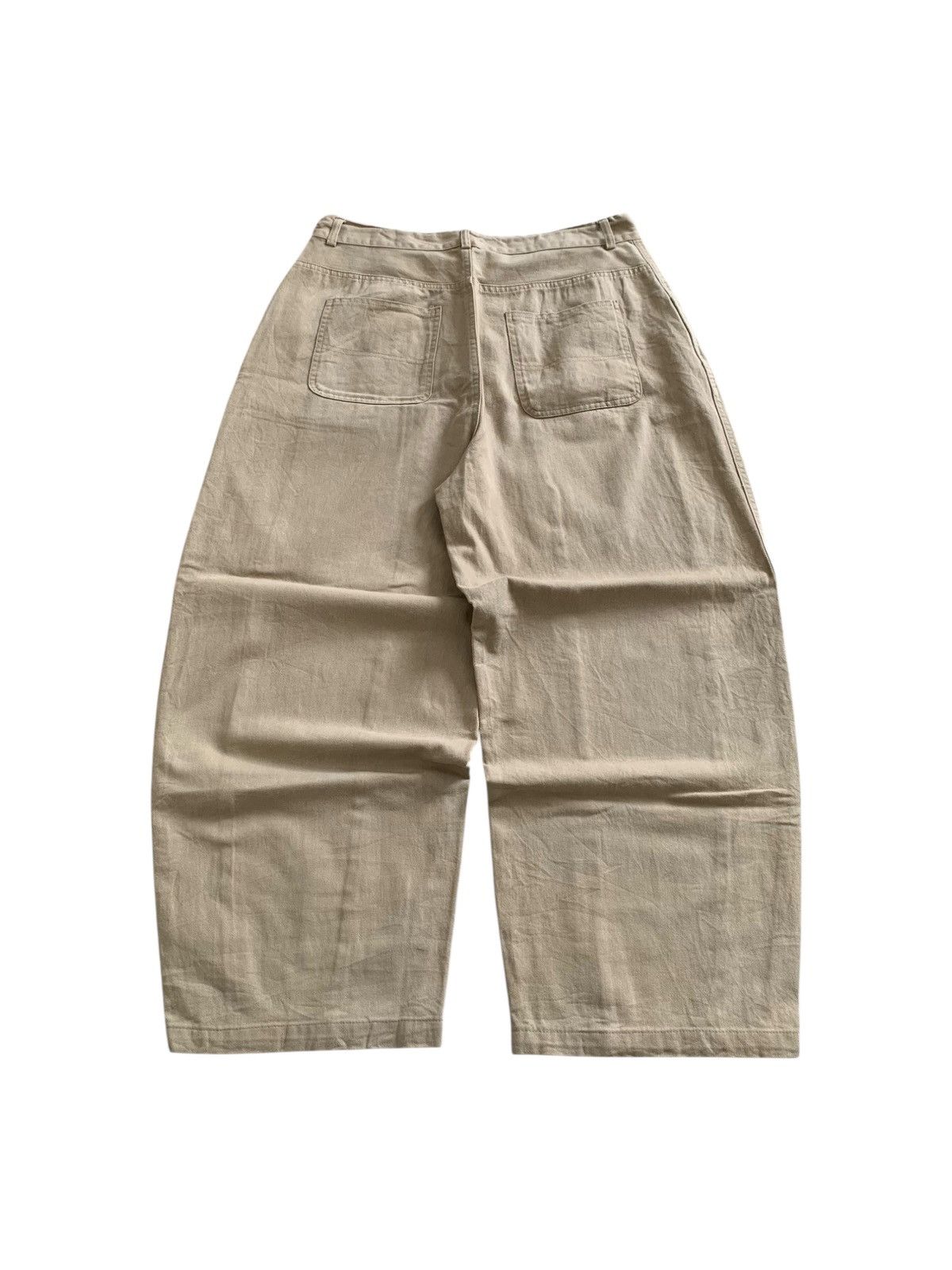 Yohji Yamamoto Good Life Work Heavyweight Twill Wide Balloon Pants Size US 34 / EU 50 - 5 Thumbnail