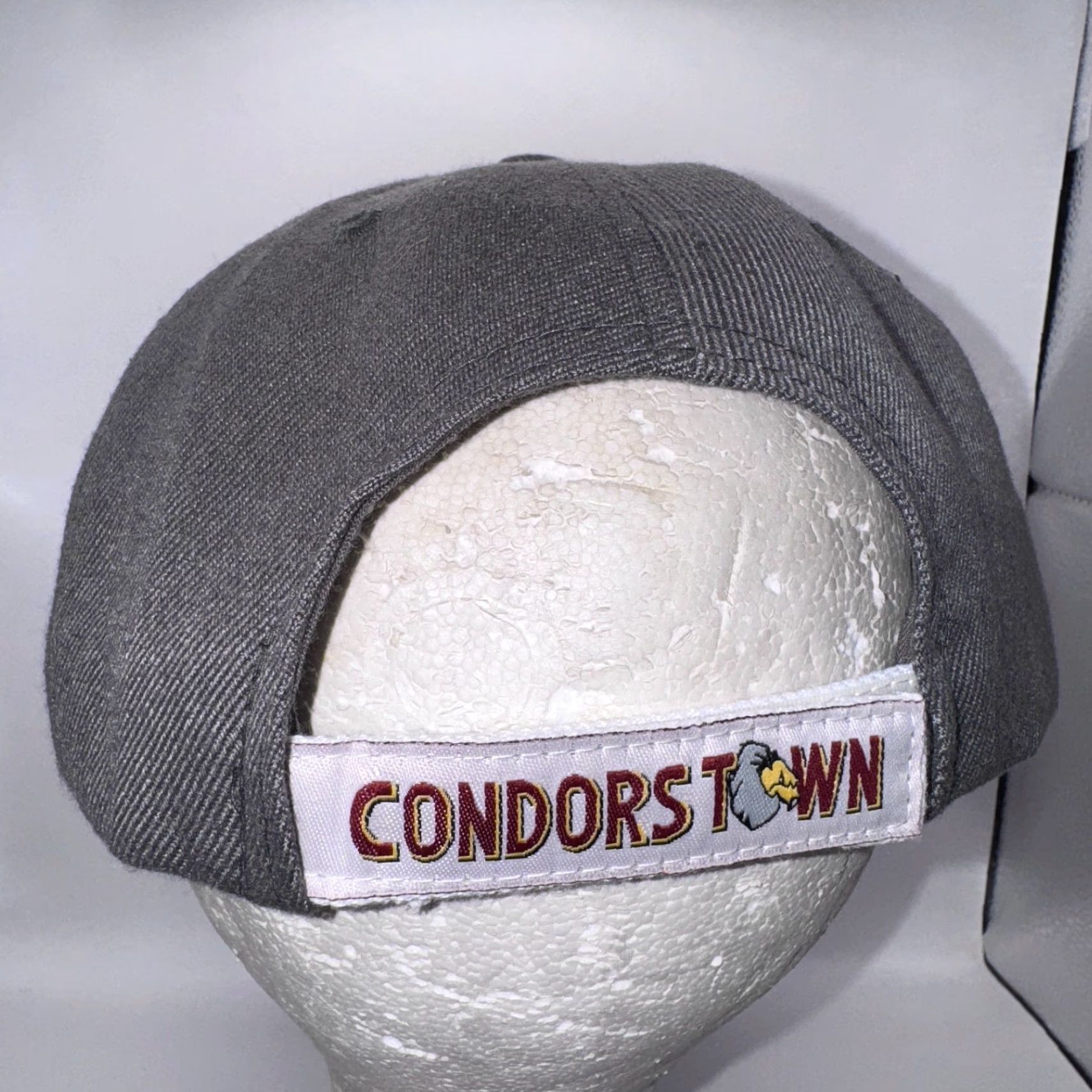 Vintage MELON WEAR Bakersfield Condors Town Hockey Team Hat 15 Year Anniversary Cap, Gray, One Size, Adjustable Baseball Cap, Logo, Men, Vintage No Size ONE SIZE - 4 Thumbnail