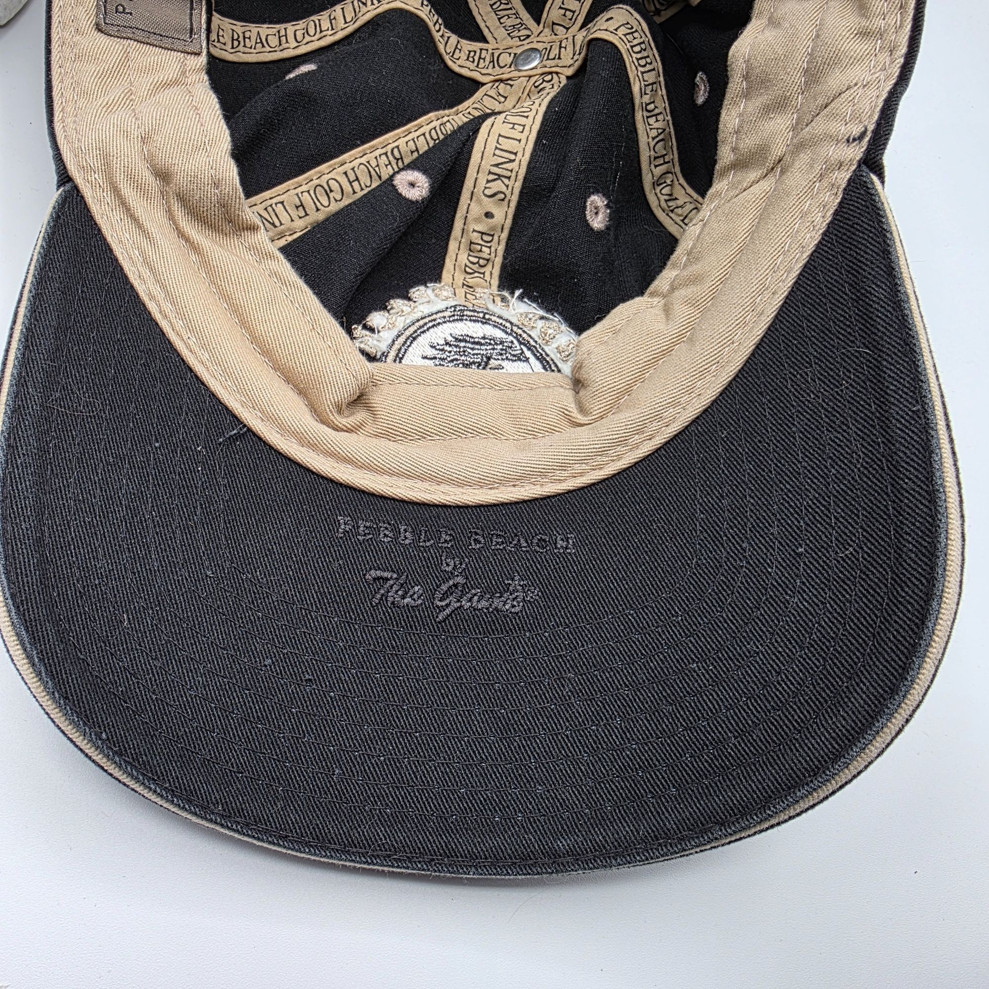 Other Pebble Beach Golf Links Unisex Adjustable Hat Black Logo 191 Size ONE SIZE - 8 Thumbnail