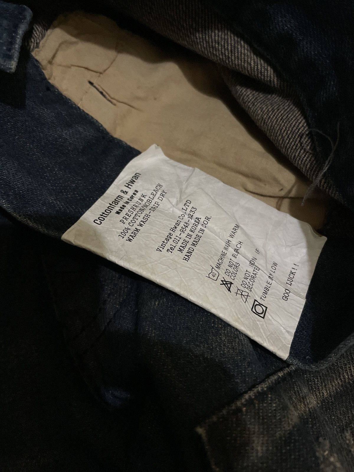 20471120 Vintage A Hwan Faded Denim Pants Size US 33 - 5 Thumbnail