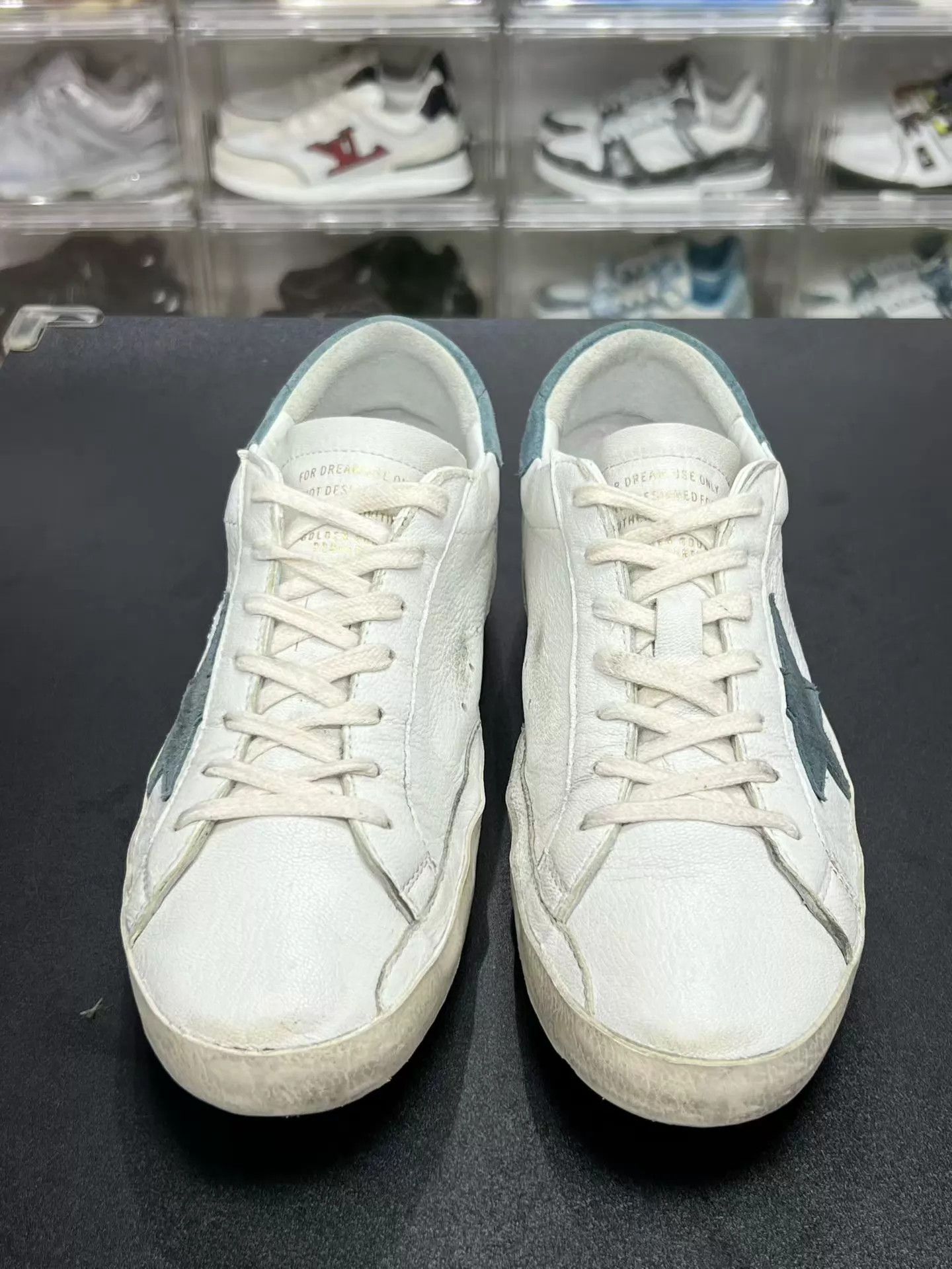 Golden Goose GGDB White Blue Low-Top Sneakers 41 Size US 8 / EU 41 - 2 Thumbnail
