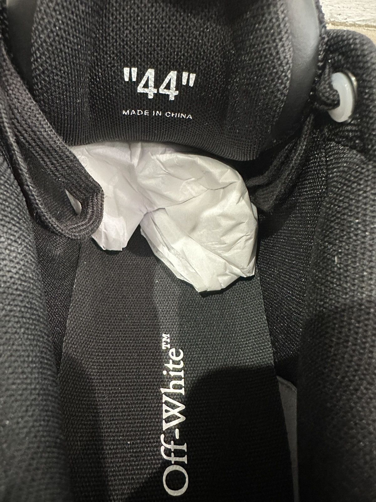 Off-White OFF-WHITE - Out of Office "For Walking" All Black Sneakers Size US 10.5 / EU 43-44 - 6 Thumbnail