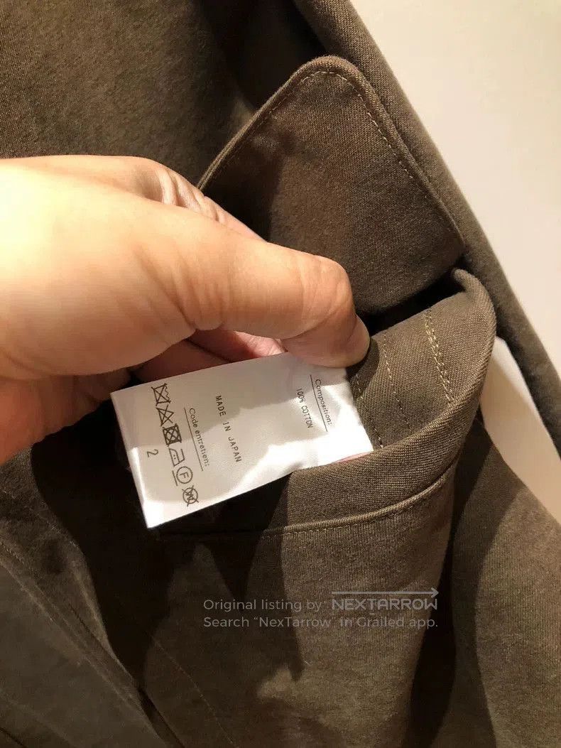 A.PRESSE A.PRESSE Motorcycle Half Coat in Olive Green. Size US L / EU 52-54 / 3 - 6 Thumbnail