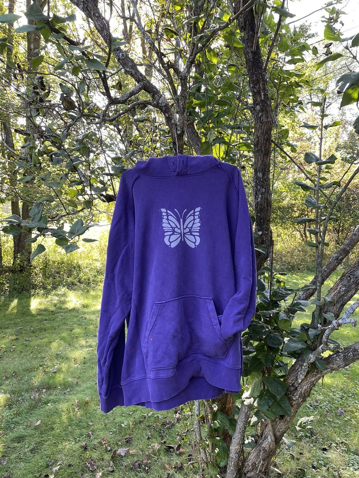 Needles logo hoodie