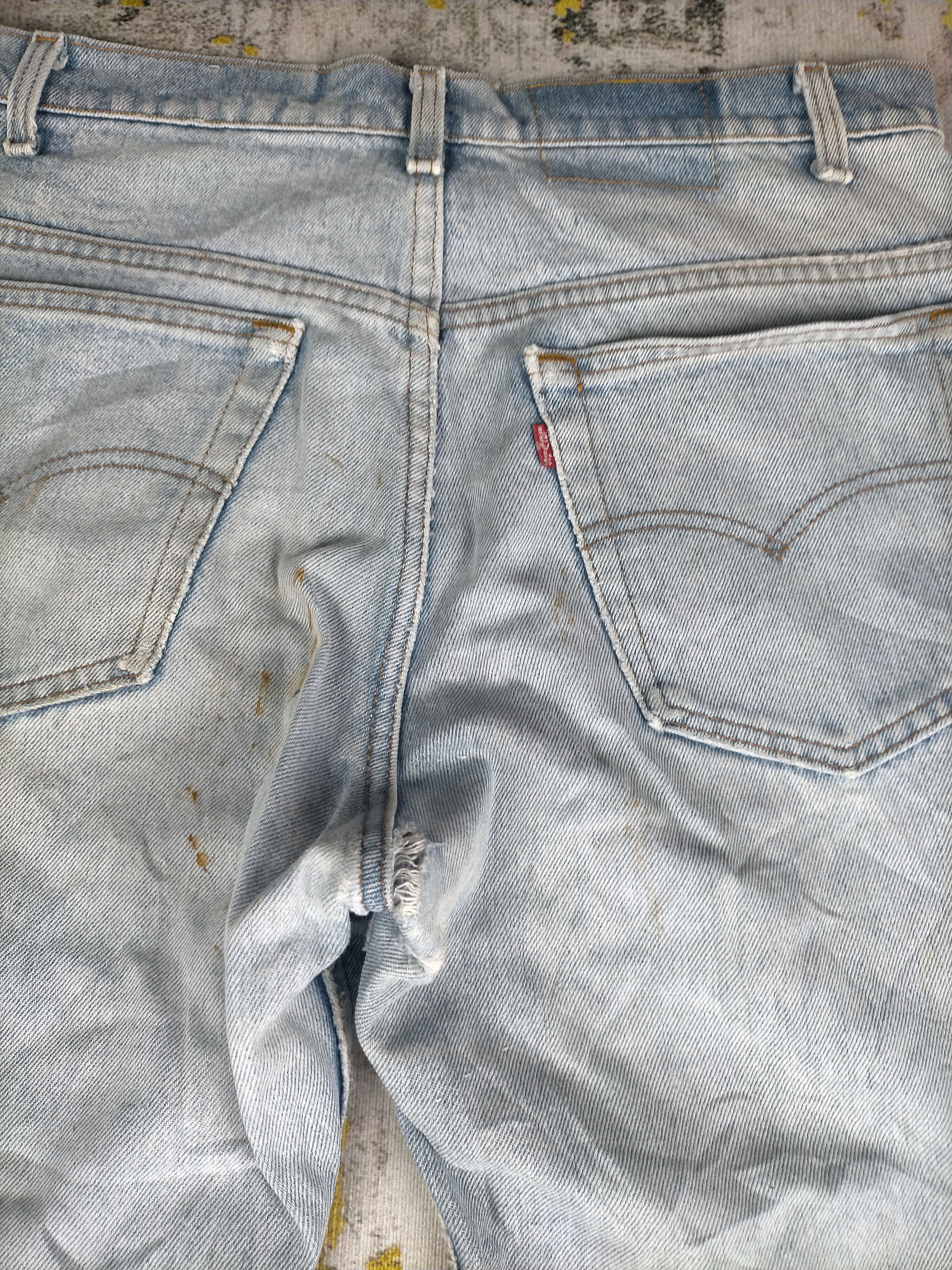 Levi's 🔥90s Levis 517 Light Wash Dirty Distressed Jeans Size US 31 - 7 Thumbnail