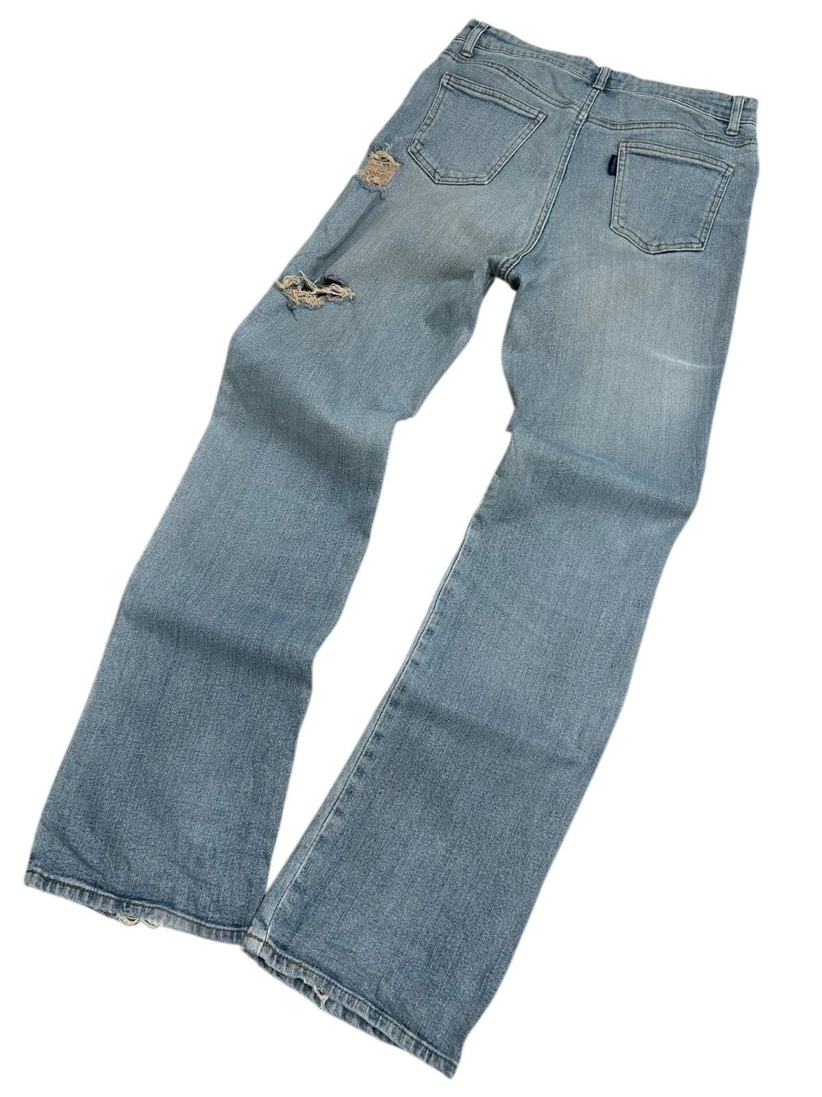 20471120 × Japanese Brand Daily Topic Japan Light Blue Jean Distressed Grunge Style Size US 28 / EU 44 - 10 Thumbnail