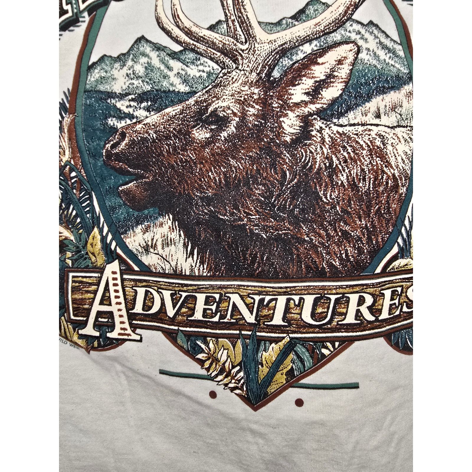 Jerzees × Vintage Vintage Gatlinburg Shirt Tribal Art Outdoor Elk Cream L Tee Size US L / EU 52-54 / 3 - 9 Thumbnail