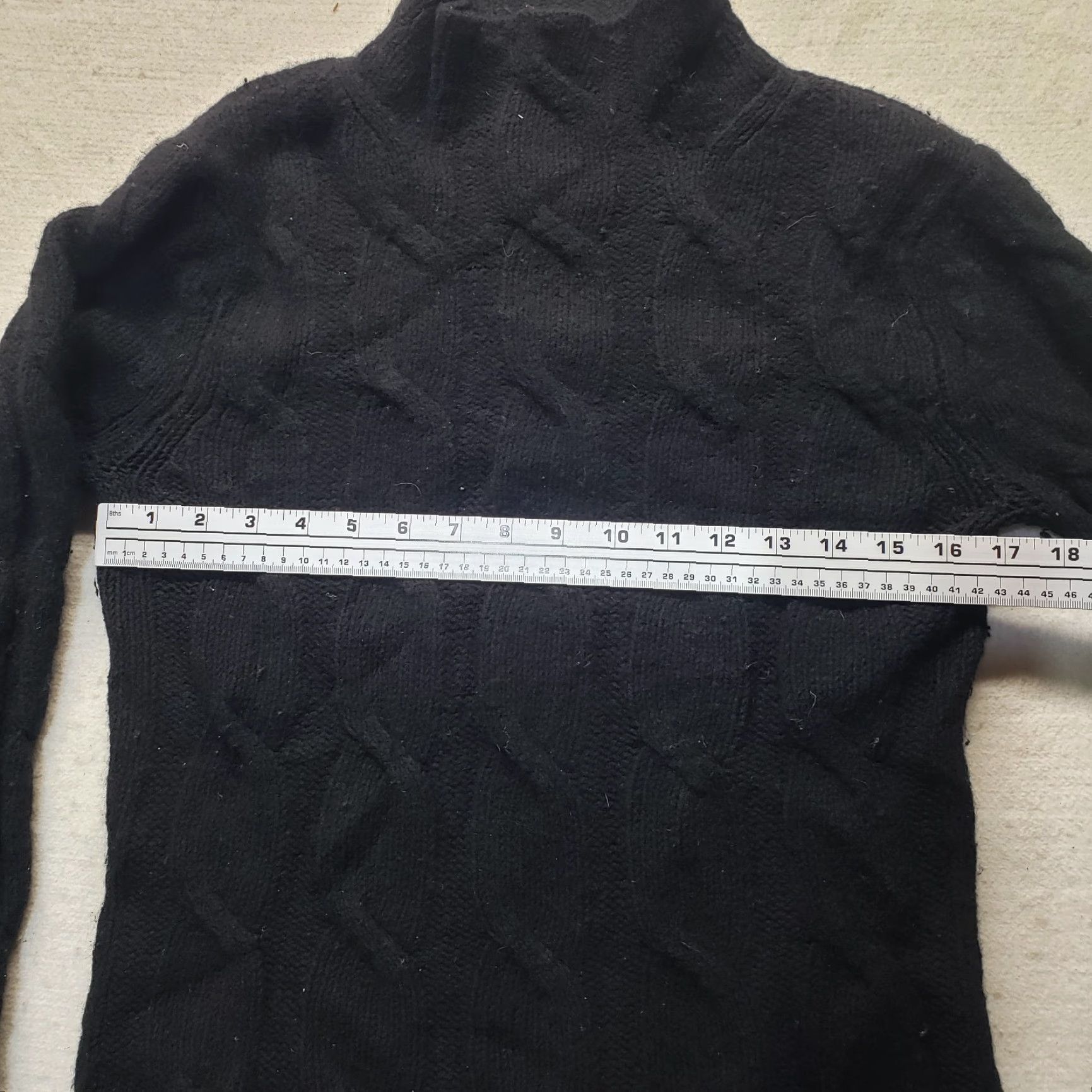 Eddie Bauer Eddie Bauer Solid Blue Lambs Wool Rabbit Cable Knit Sweater Womens Size M Medium Size M / US 6-8 / IT 42-44 - 4 Thumbnail