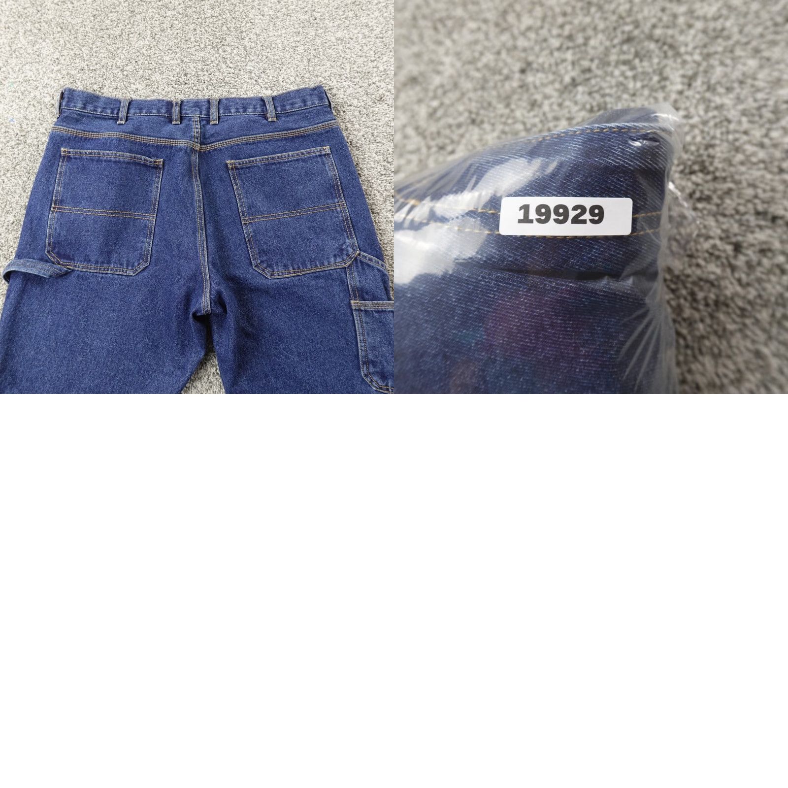 Vintage VTG Big Mac Jeans Mens 38X30 Blue Denim Wide-Leg Baggy Carpenter Skate Work Y2K Size US 38 / EU 54 - 9 Thumbnail